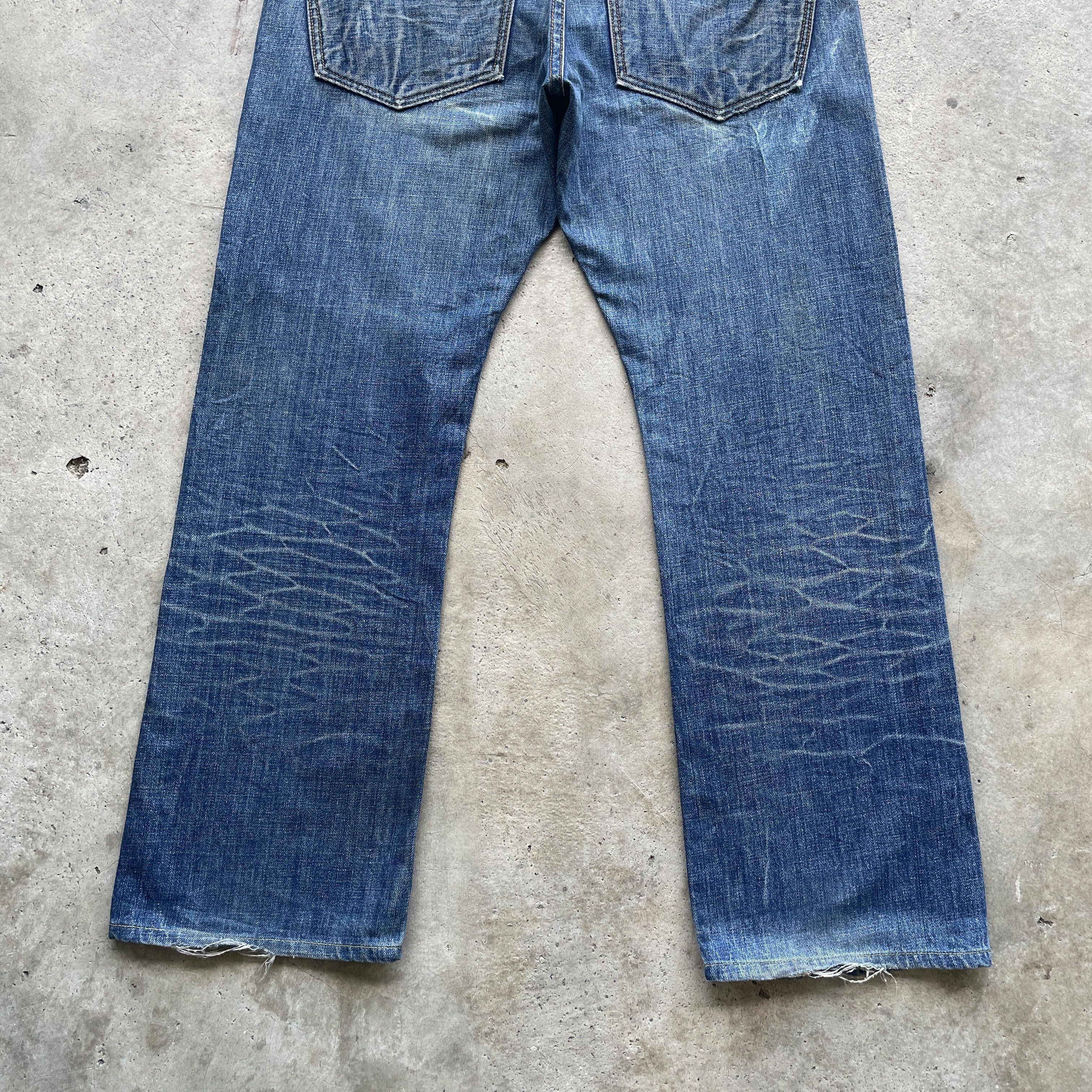 Vintage W35x29 VINTAGE LOOMSTATE JEANS FADED PANTS DISTRESSED DENIM Size US 35 - 10 Thumbnail