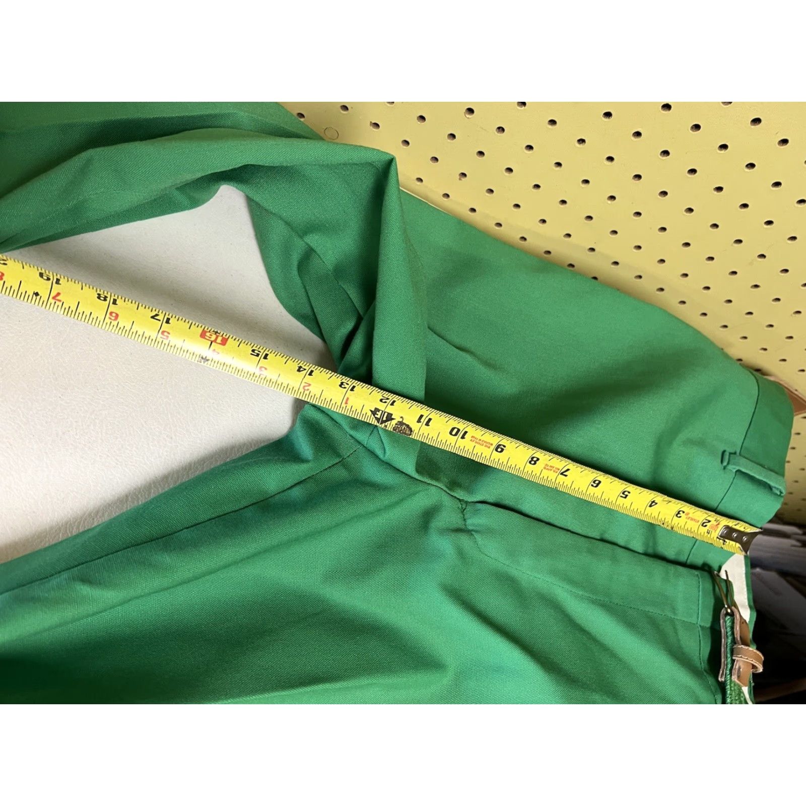 Vintage VINTAGE Garan Pants Slacks Belt 34x32 Straight Men Green 34x32 Polyester Blend Belted Casual Size US 34 / EU 50 - 7 Thumbnail