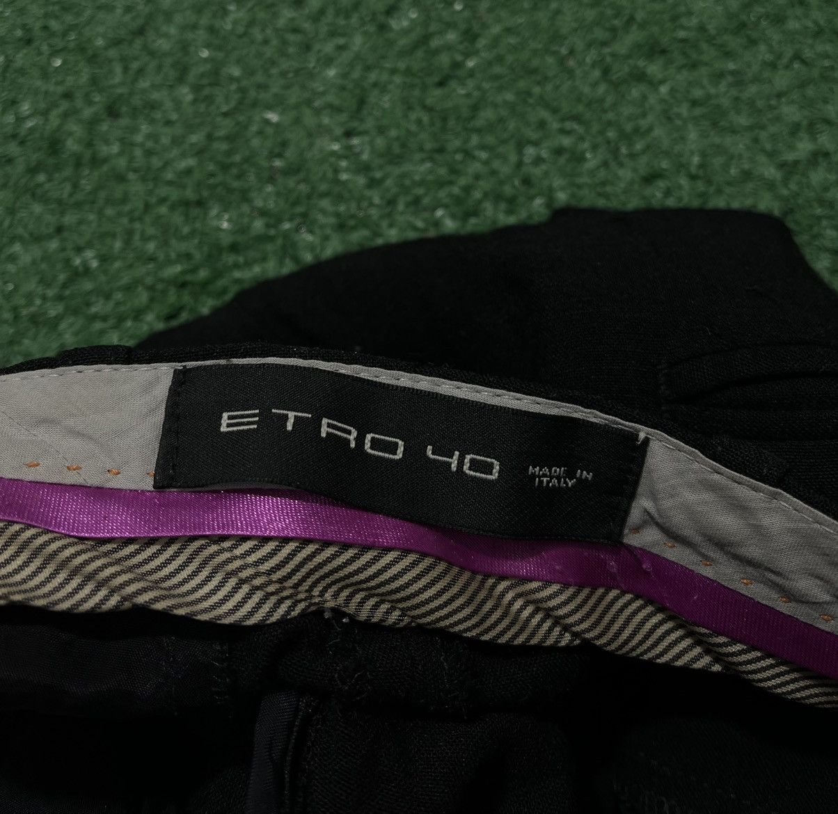 Etro Etro Milano Linen Viscose Pants Black Size 27" / US 4 / IT 40 - 5 Thumbnail