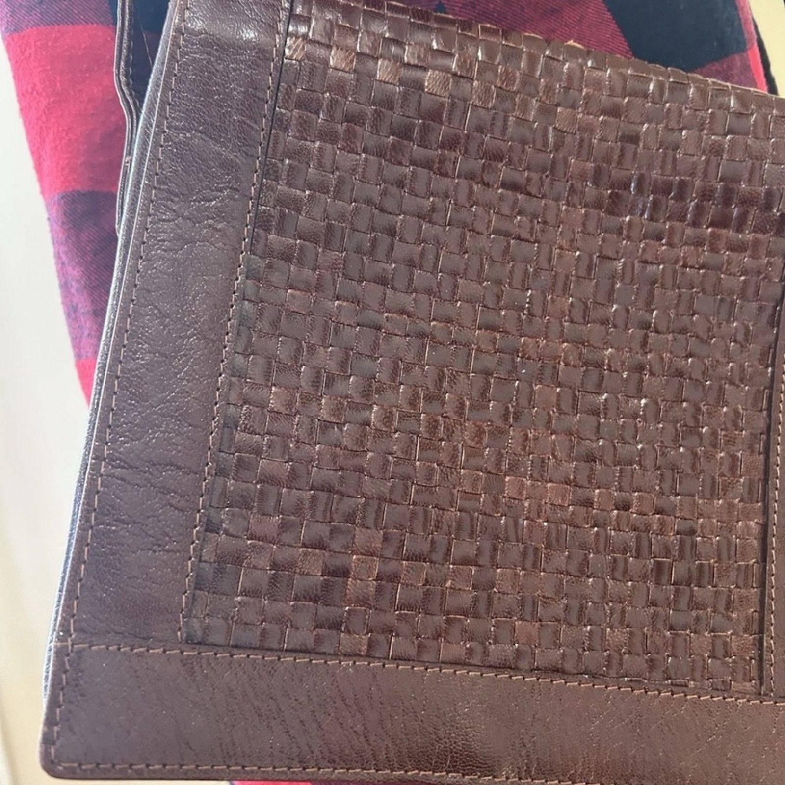 Fendi Fendi Brown Woven Leather Bag Size ONE SIZE - 6 Thumbnail