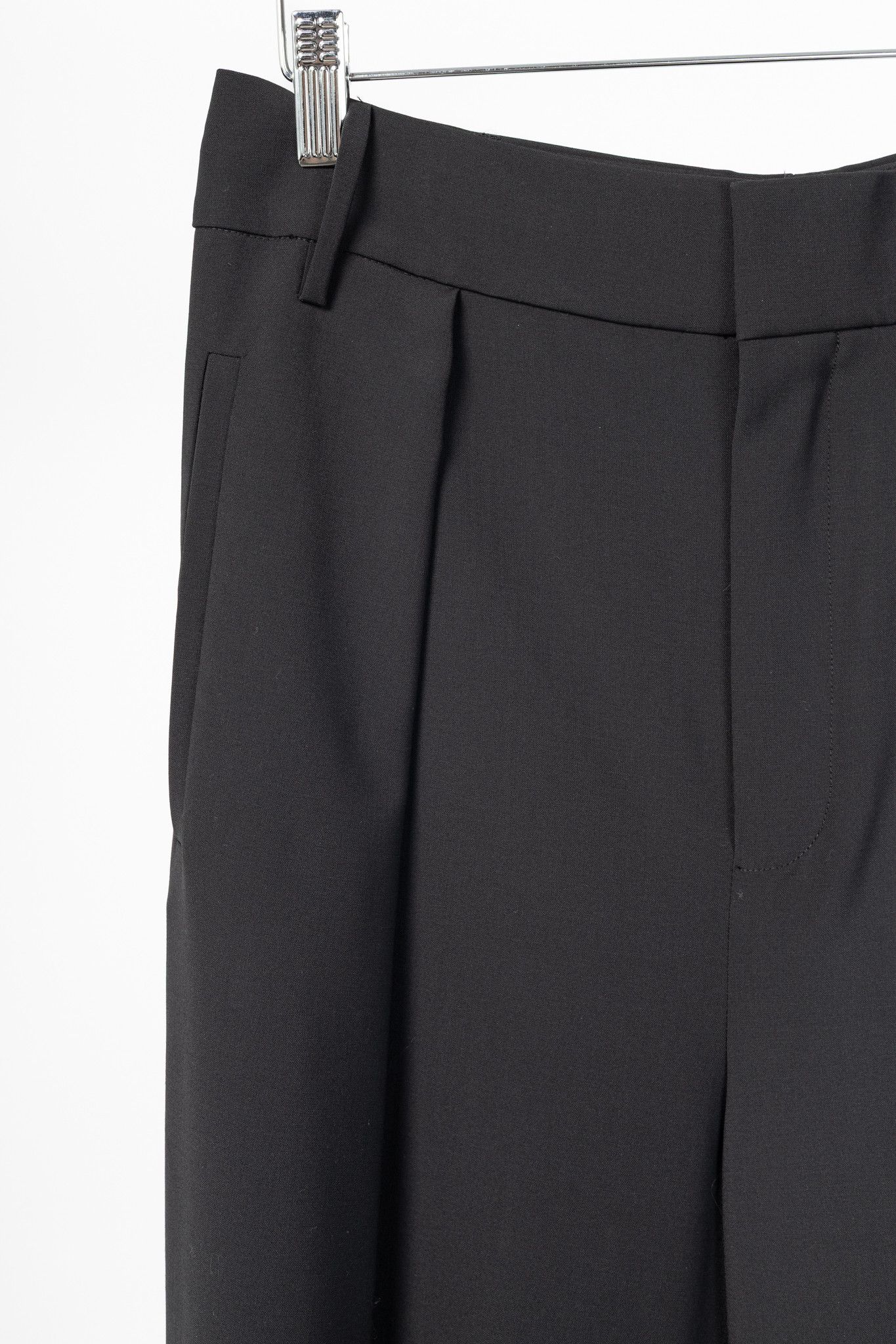 Tibi Tibi Stella Black Tropical Wool Removable-Ankle-Band Pants Size 27" / US 4 / IT 40 - 4 Thumbnail