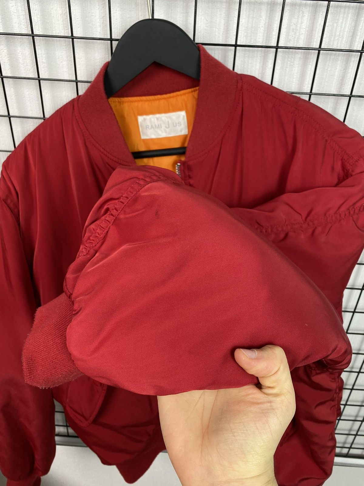 Vintage MA-1 Bomber Jacket Free size Men Red Military style Size US L / EU 52-54 / 3 - 19 Thumbnail