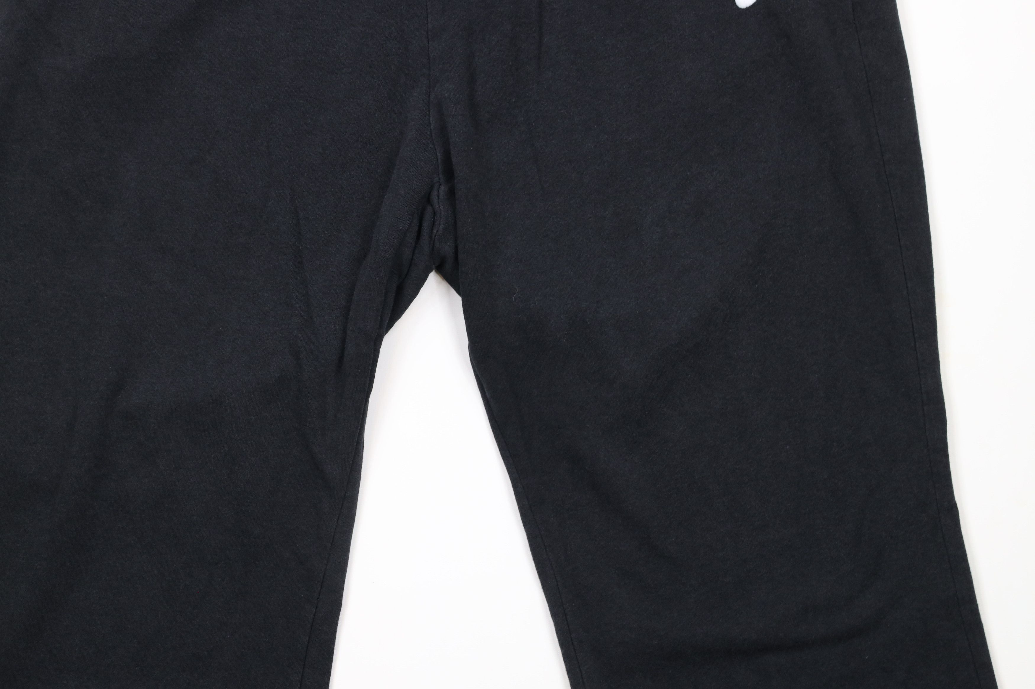Nike × Vintage Vintage Nike Scott Mini Swoosh Wide Leg Sweatpants Black Size US 40 / EU 56 - 4 Thumbnail