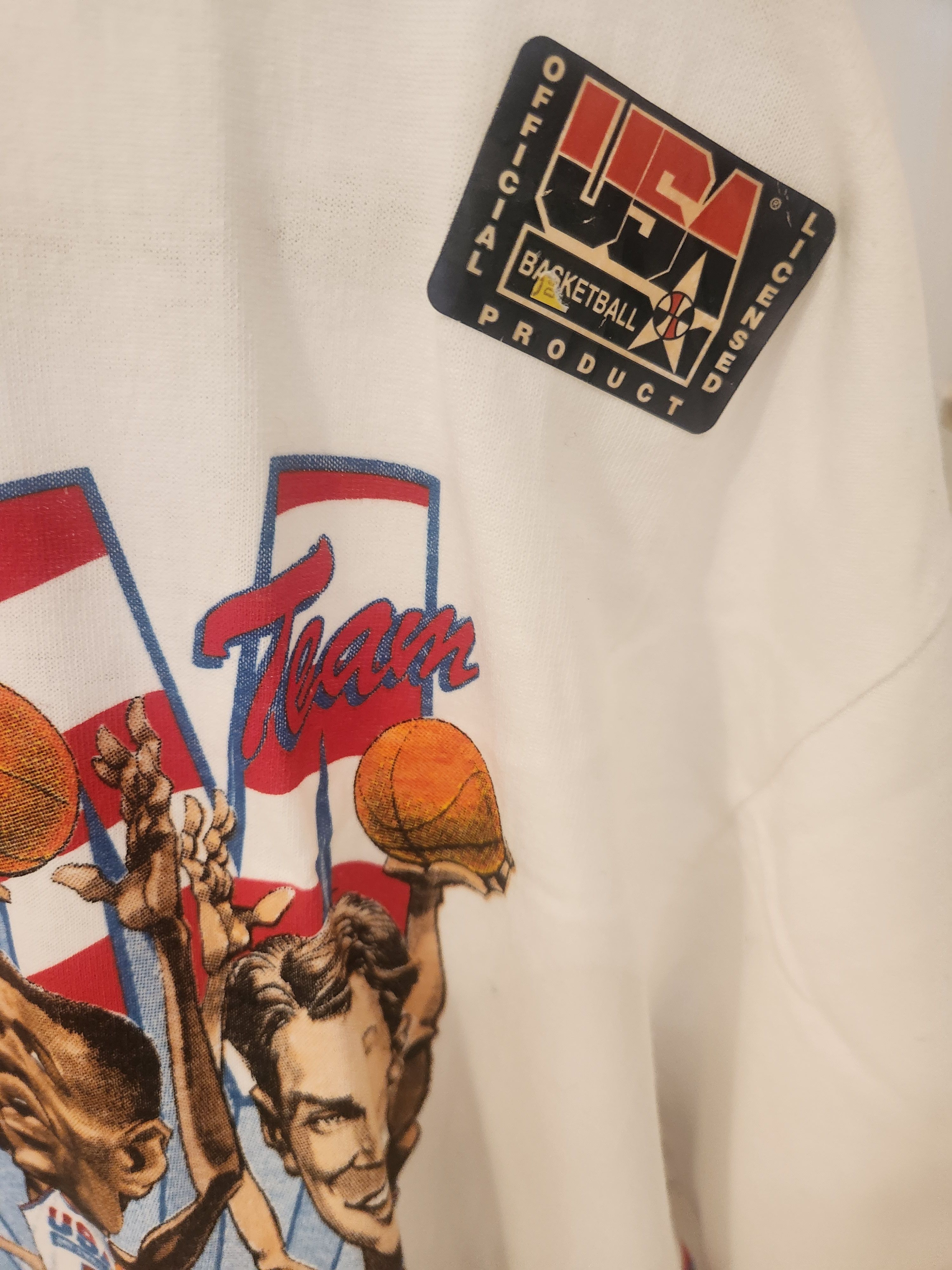 Salem Sportswear 1992 basketball Dreamteam Vintage Shirt Single Stitch Size US XL / EU 56 / 4 - 6 Thumbnail