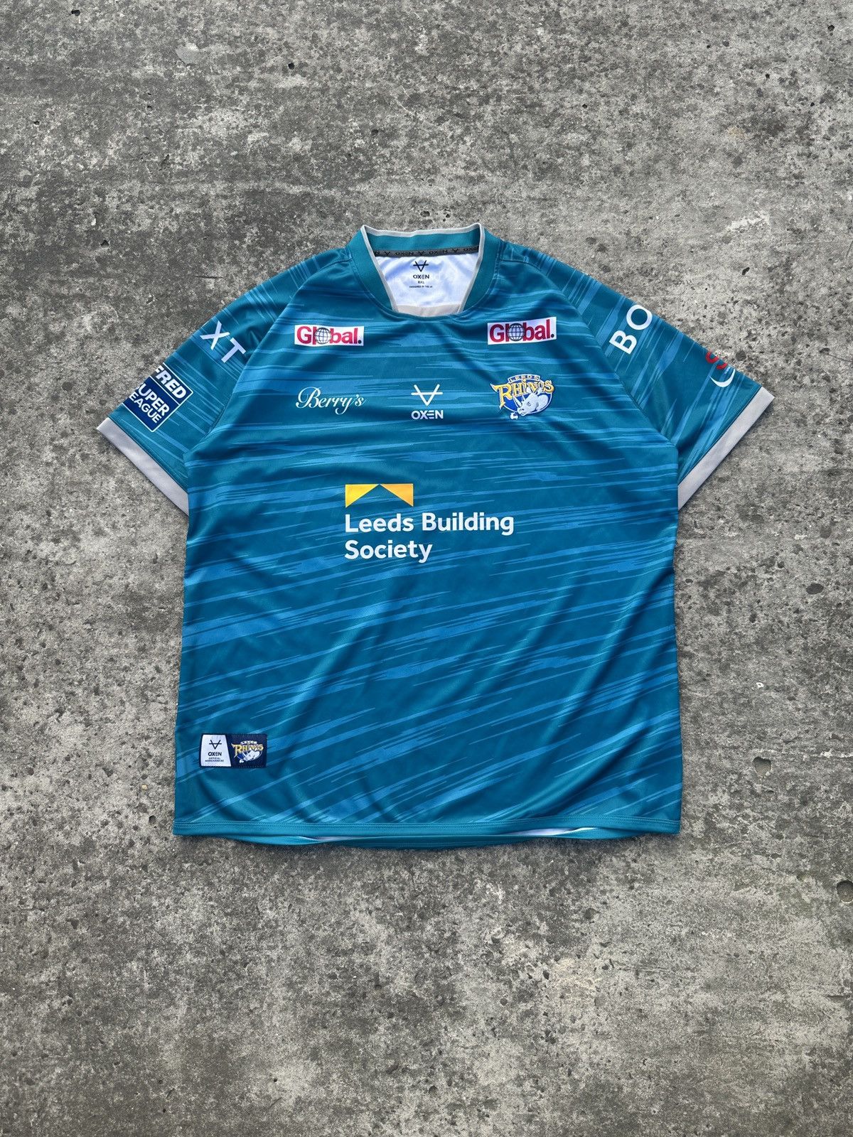 Vintage Oxen Leeds Rhinos Rugby Jersey Rare Vintage 6XL UK Sport Size US XXL / EU 58 / 5 - 1 Thumbnail