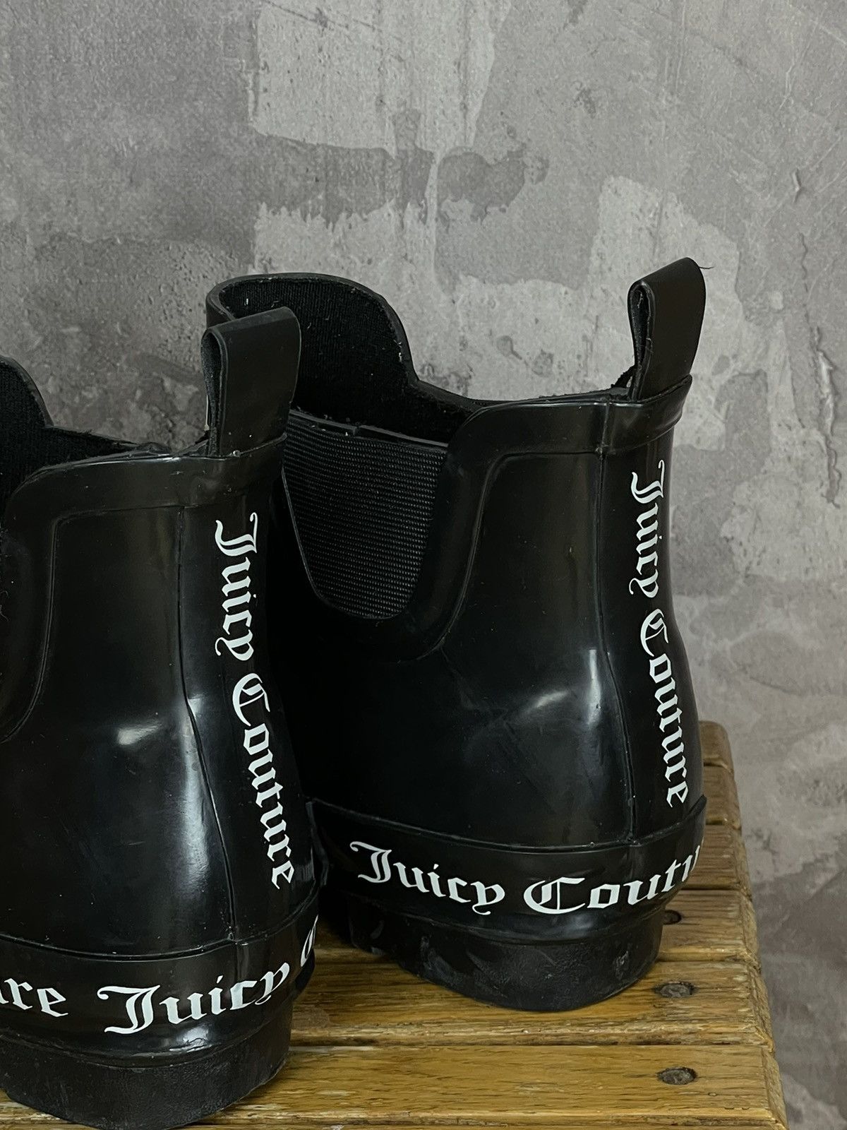 Juicy Couture Juicy Couture Y2K Balenciaga Style Big Heavy Rubber Boots Size US 8.5 / IT 38.5 - 6 Thumbnail