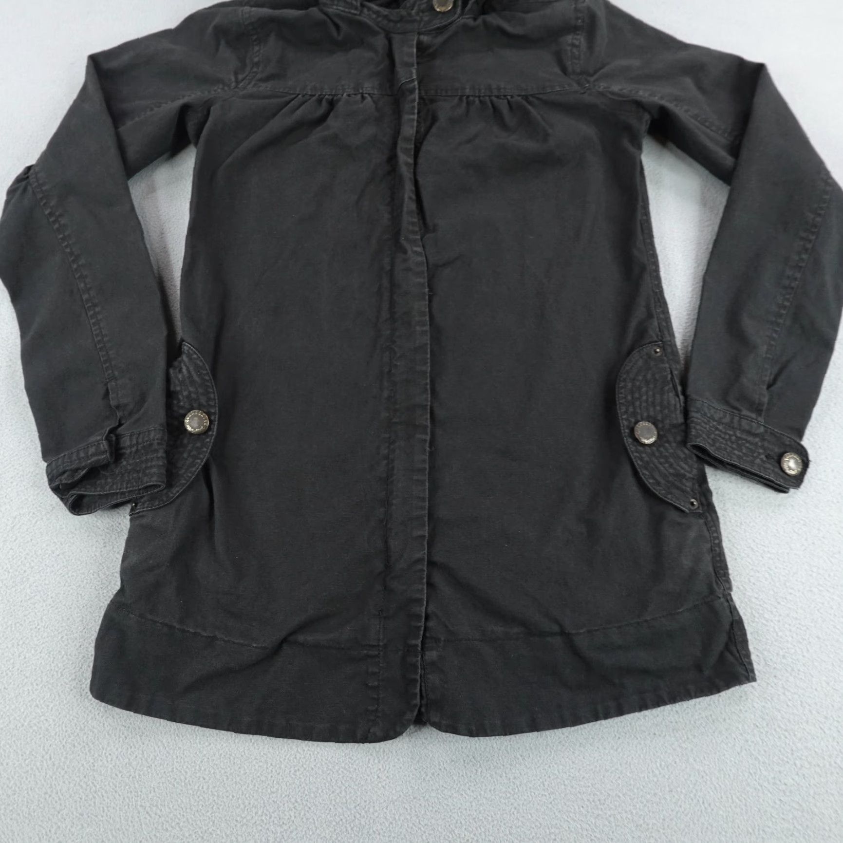 Quiksilver Quiksilver Jacket Womens XS Black Hooded Coat Field Work Full Zip Up Skate Surf Size XS / US 0-2 / IT 36-38 - 3 Thumbnail