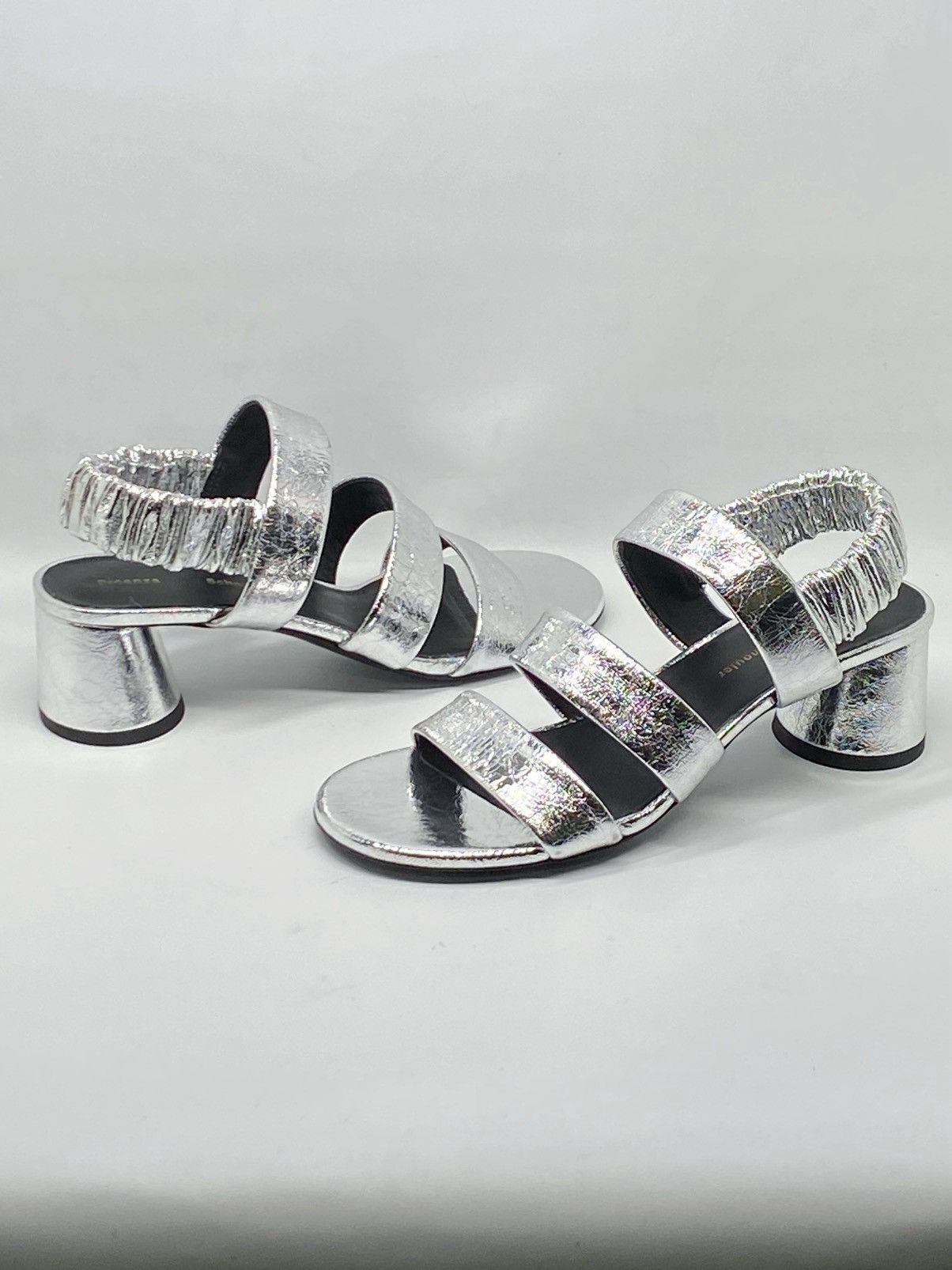 Proenza Schouler Proenza Schouler Silver Slingback Heel Sandals size 36.5 Size US 6.5 / IT 36.5 - 5 Thumbnail