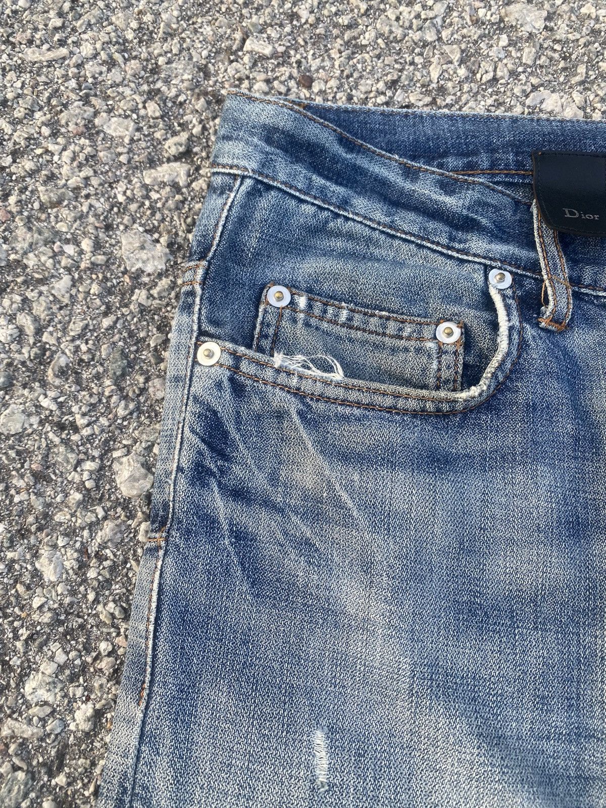 Dior SS08 DIOR HOMME Hedi Slimane Distressed Jeans Size US 29 - 9 Thumbnail