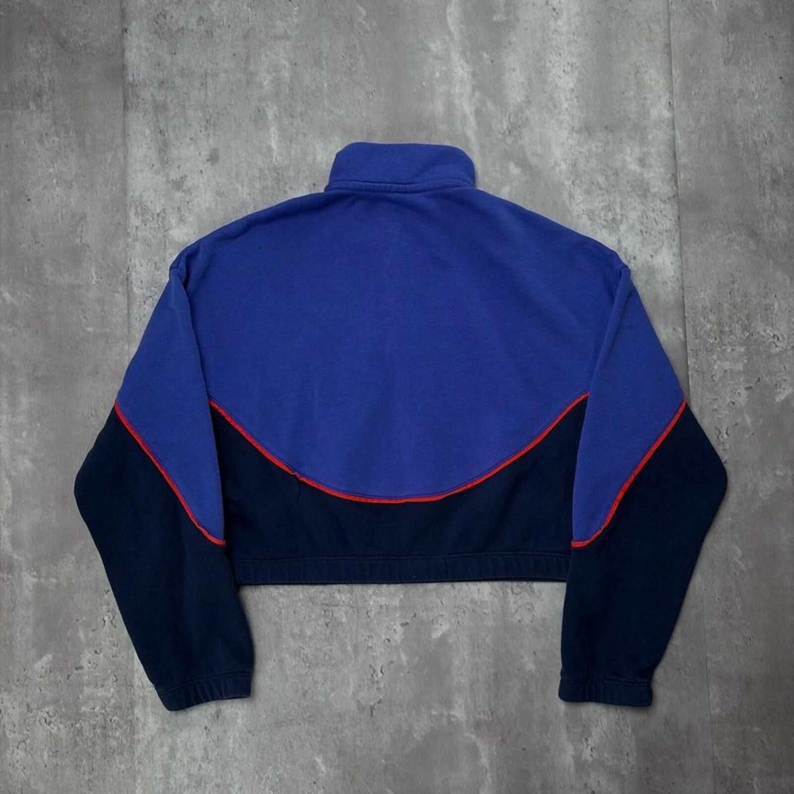 Nike Y2K Purple Nike Snap T Cropped Pullover Sweater Size XL / US 12-14 / IT 48-50 - 6 Thumbnail