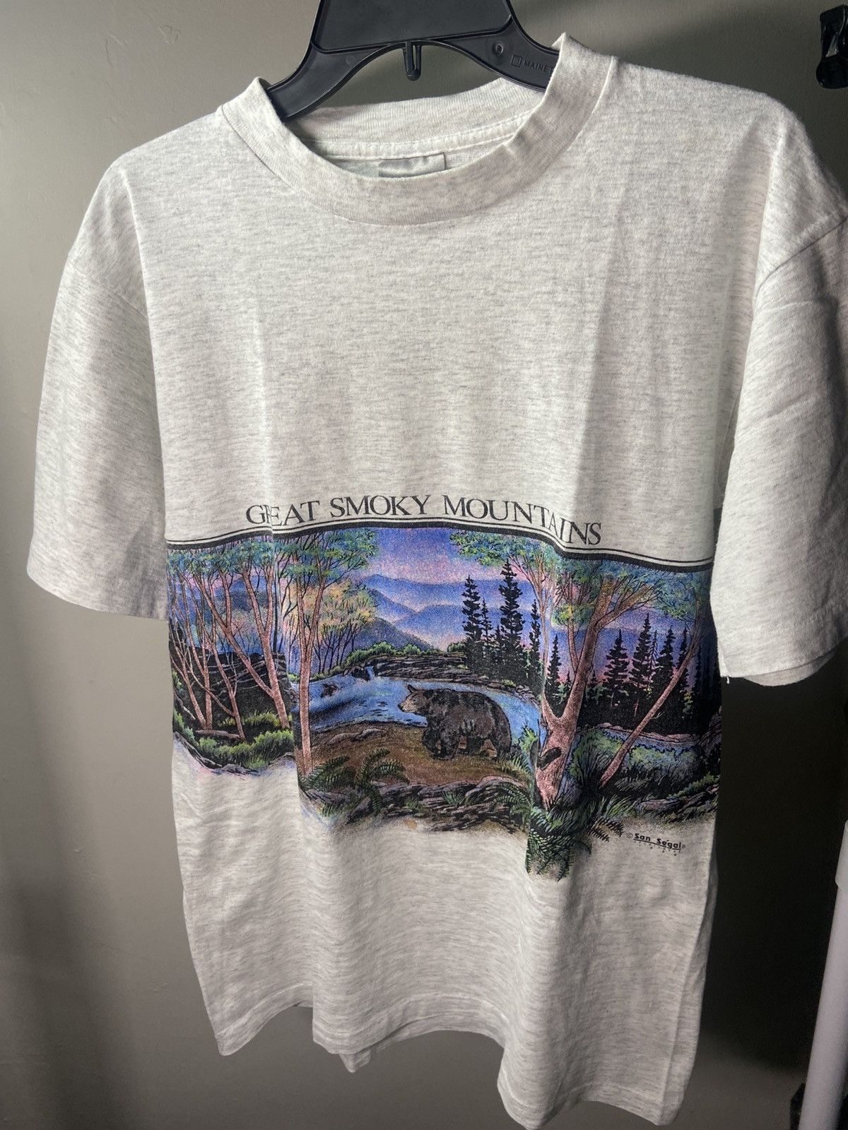 Vintage Great Smoky Mountains Vintage Shirt 90s Size Large San Segal Size US L / EU 52-54 / 3 - 1 Thumbnail