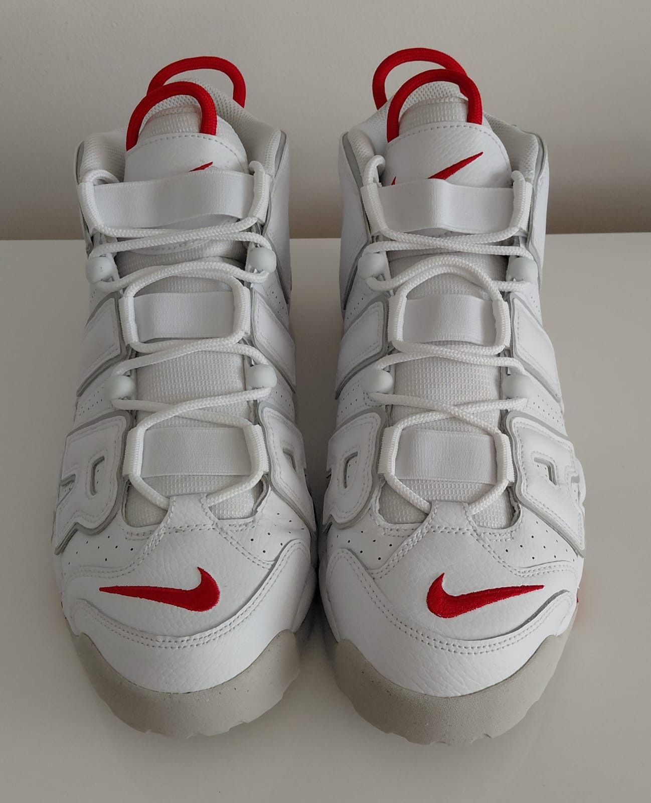 Nike Nike Air More Uptempo '96 White Grey Red Size US 10 / EU 43 - 2 Thumbnail