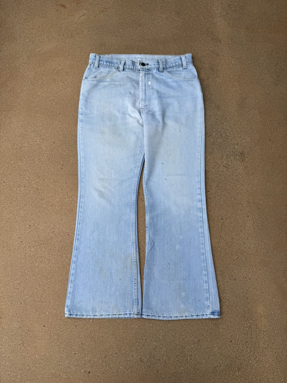 Levi's × Vintage Vtg 80’s Levi’s 646 Orange Tab Bellbottom Flare Jeans 35x29 Size US 35 - 1 Thumbnail