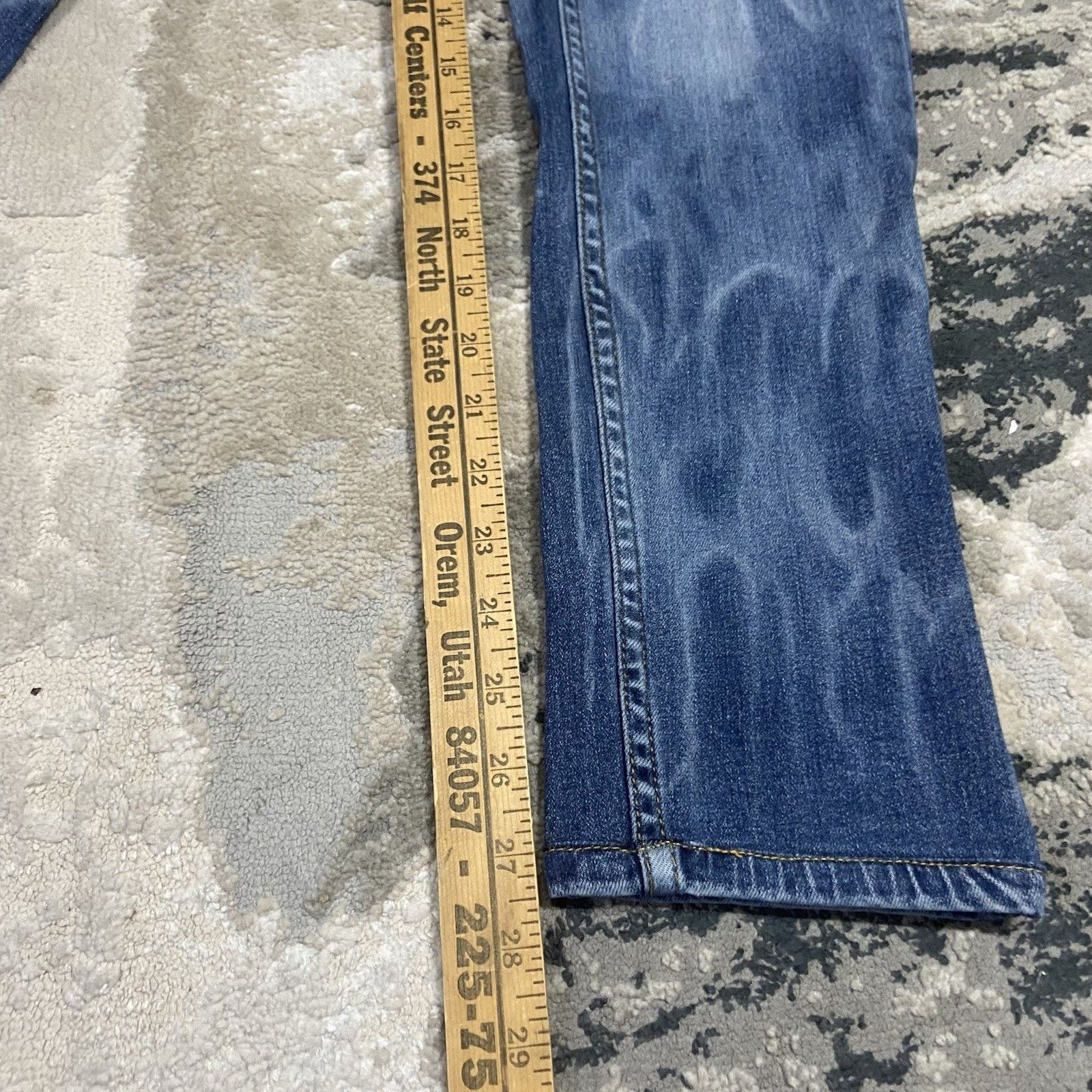 & Other Stories Serenade Jeans Men 30x28 Blue Light Wash Rare Flames Design Size US 30 / EU 46 - 4 Thumbnail
