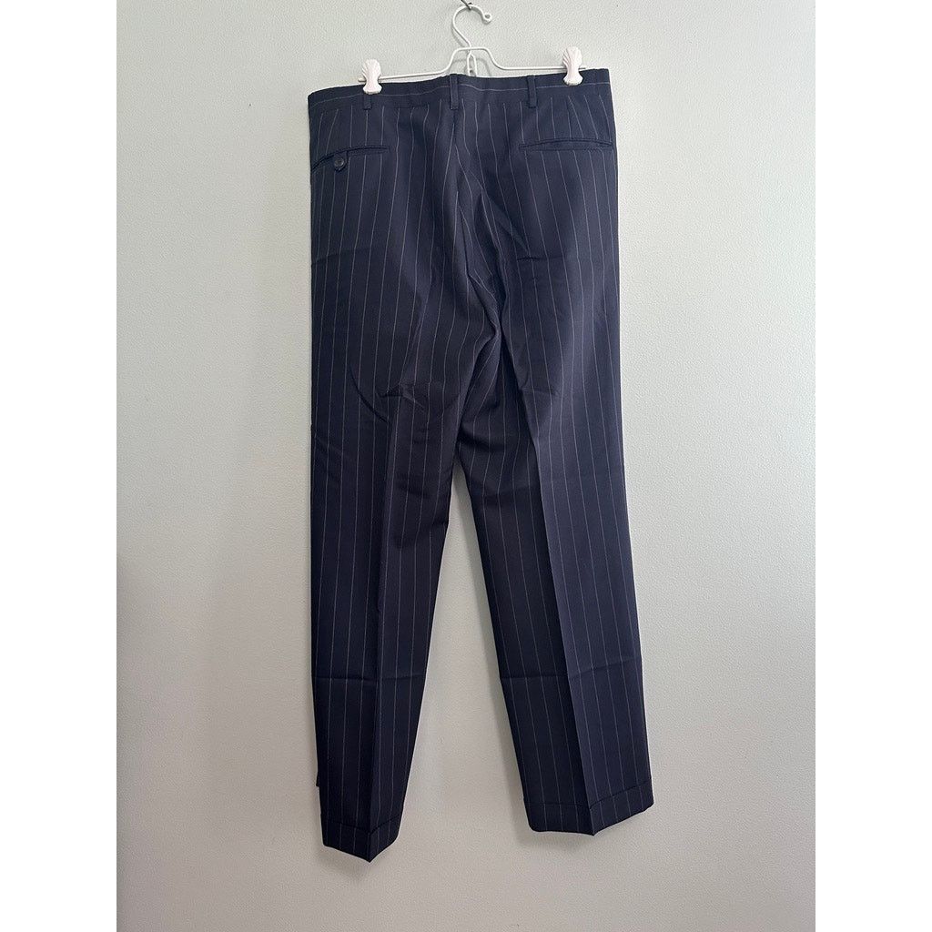 Paul Stuart Paul Stuart navy pinstripe two button wool suit size 41L Size 40L - 5 Thumbnail