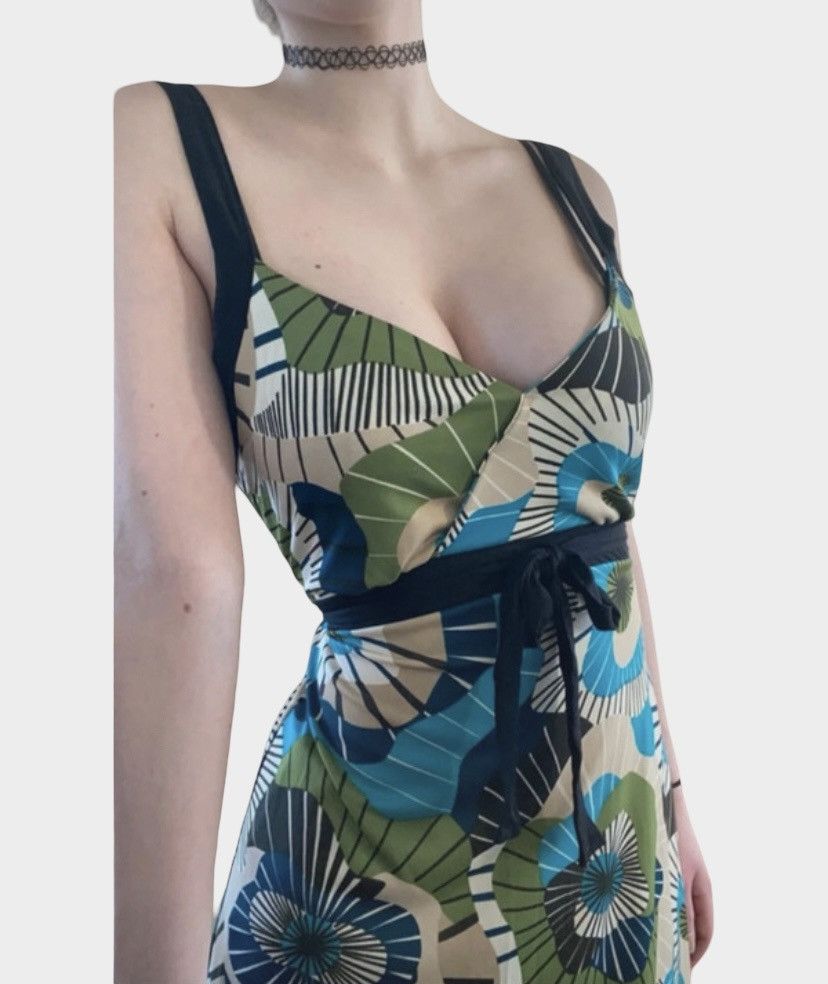 Other Bold 2000s Laura Scott Graphic Maxi Dress Size M / US 6-8 / IT 42-44 - 1 Thumbnail