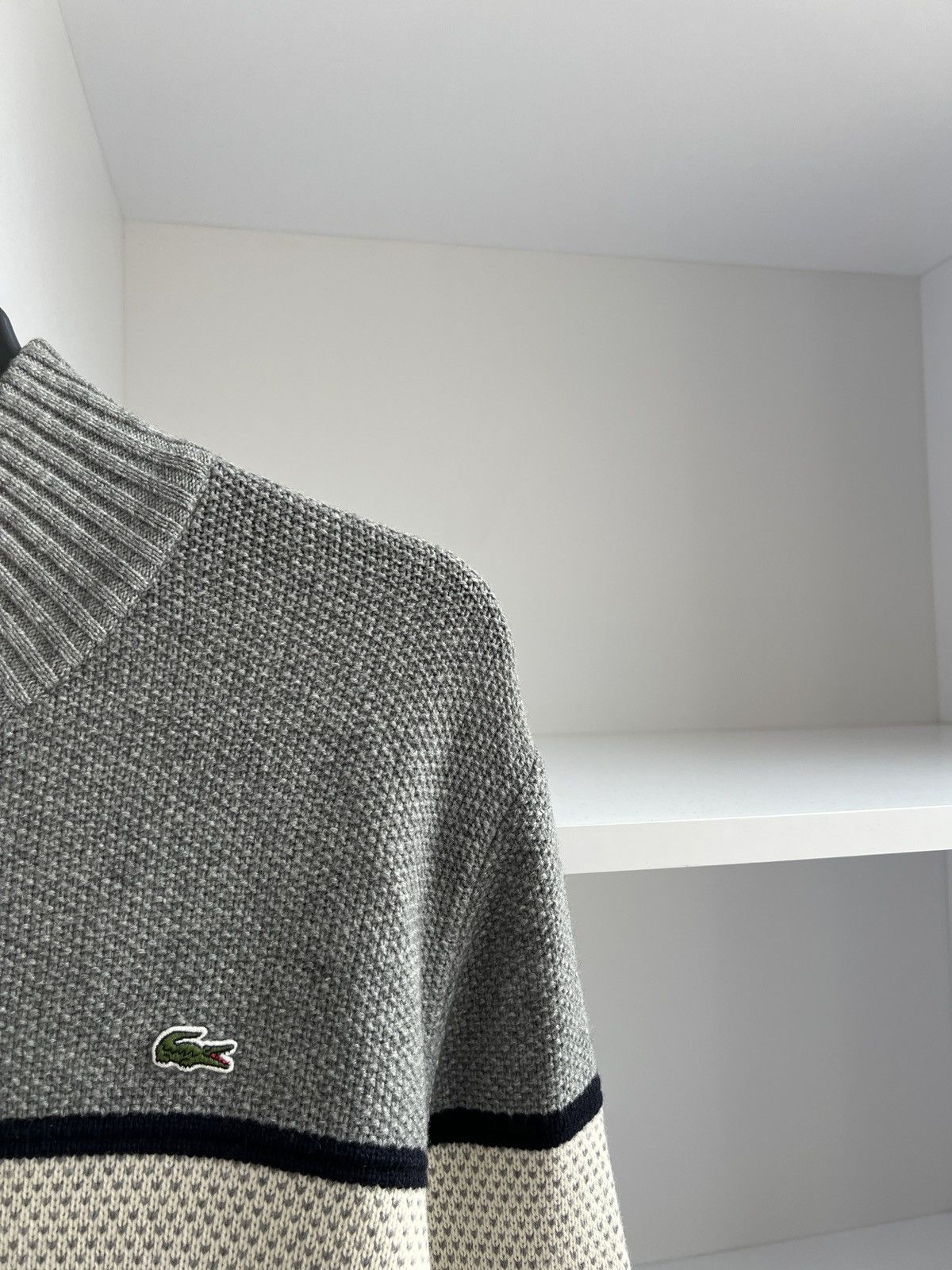 Lacoste × Vintage Vintage Lacoste Zip Sweatshirt Size US L / EU 52-54 / 3 - 8 Thumbnail