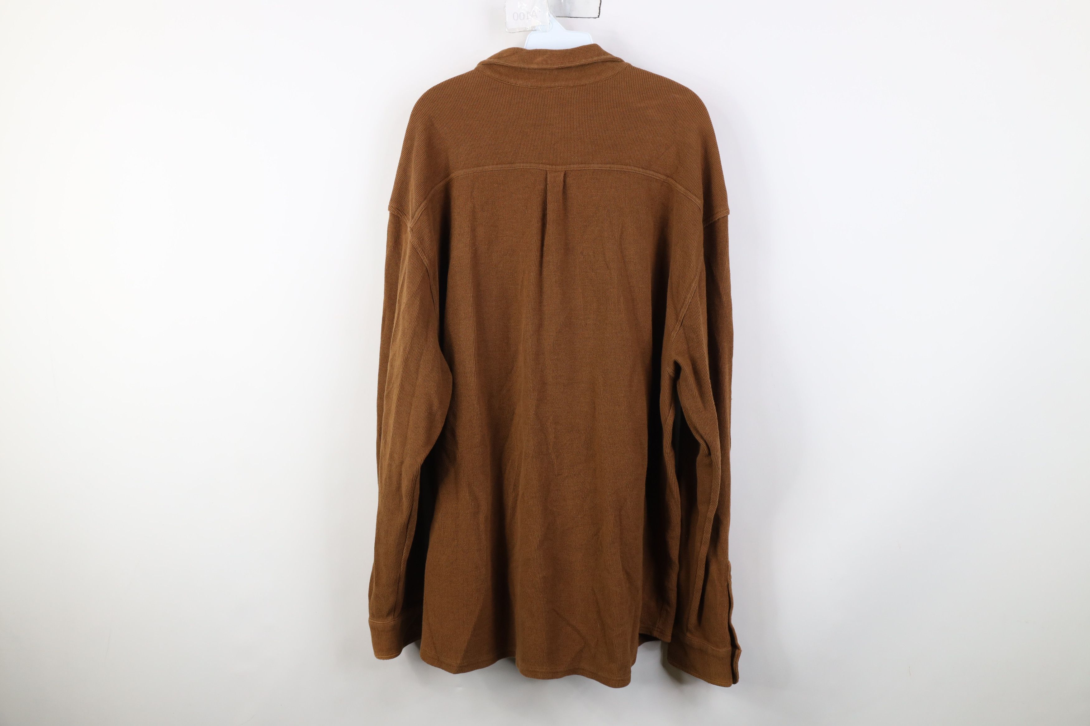 Eddie Bauer Vintage 90s Eddie Bauer Thermal Knit Collared Button Shirt Size US L / EU 52-54 / 3 - 9 Thumbnail