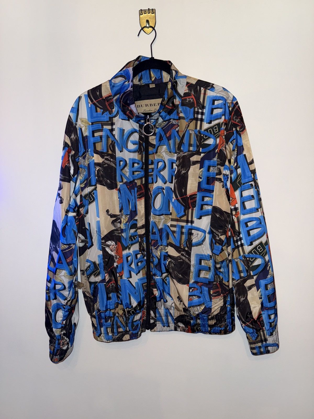 Burberry Burberry Graffiti Logo Letter Zipper Jacket Size US M / EU 48-50 / 2 - 1 Thumbnail