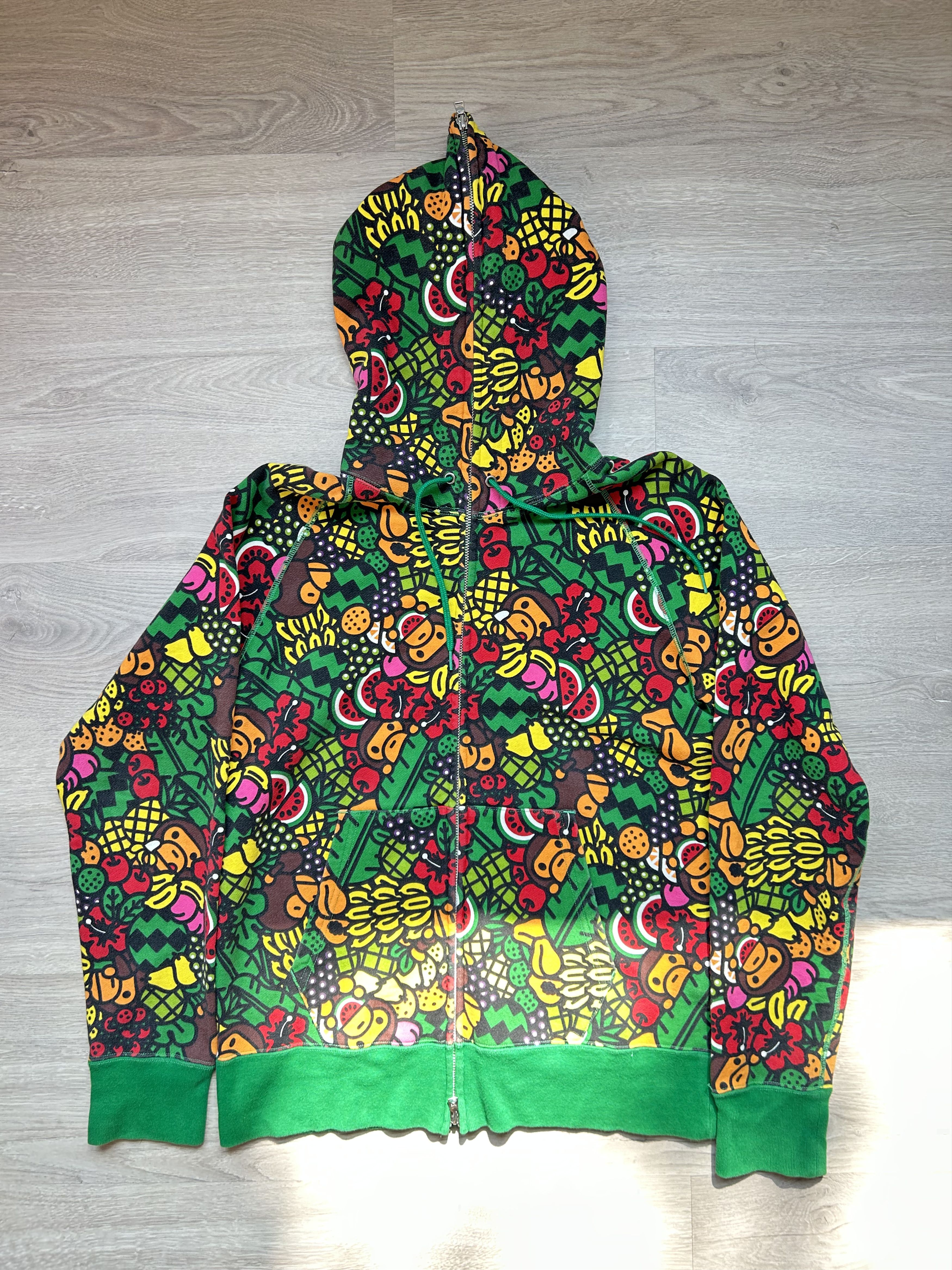 Bape × Kaws Bape x Kaws Bendy 1st Camo Full Zip Hoodie [Size M