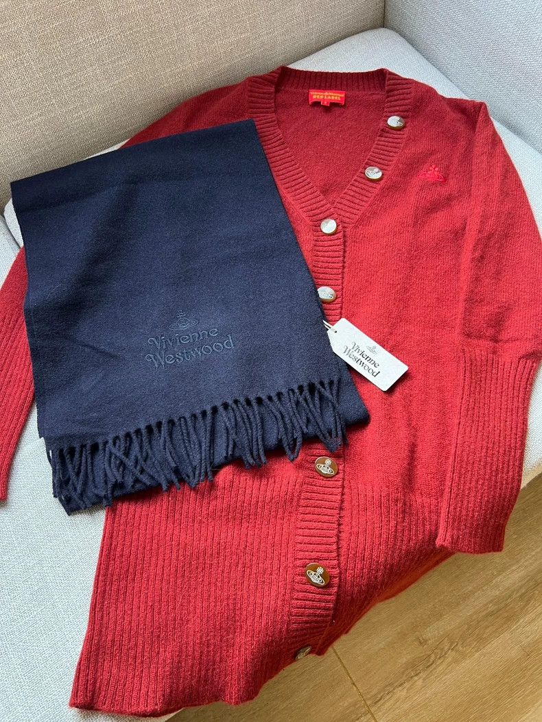 Vivienne Westwood Vivienne Westwood Christmas red LOGO sweater open shirt Size M / US 6-8 / IT 42-44 - 5 Thumbnail