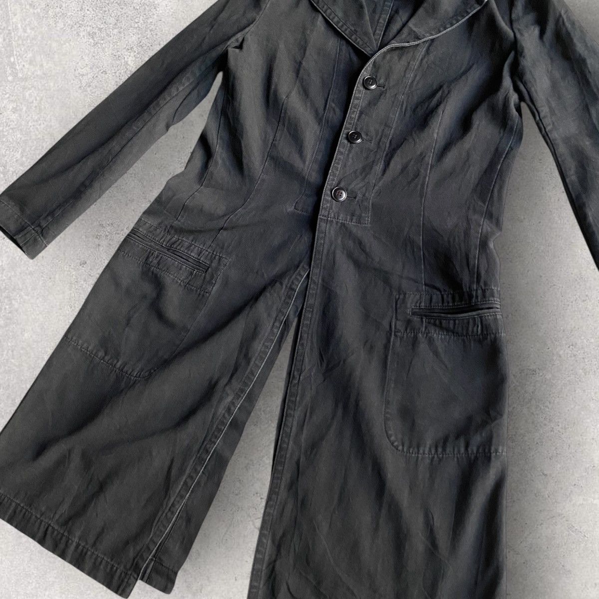 Yohji Yamamoto Y’s Cotton Linen Coat Size M / US 6-8 / IT 42-44 - 3 Thumbnail