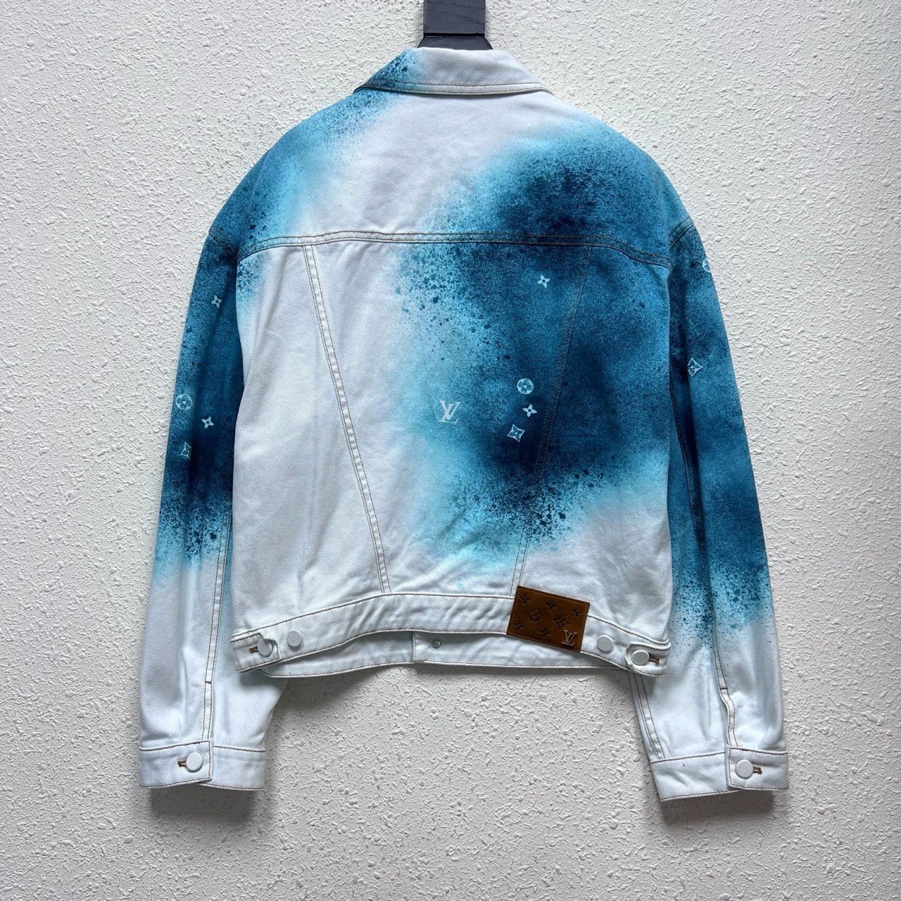 Louis Vuitton louis vuitton blue white denim jacket Size US L / EU 52-54 / 3 - 2 Thumbnail