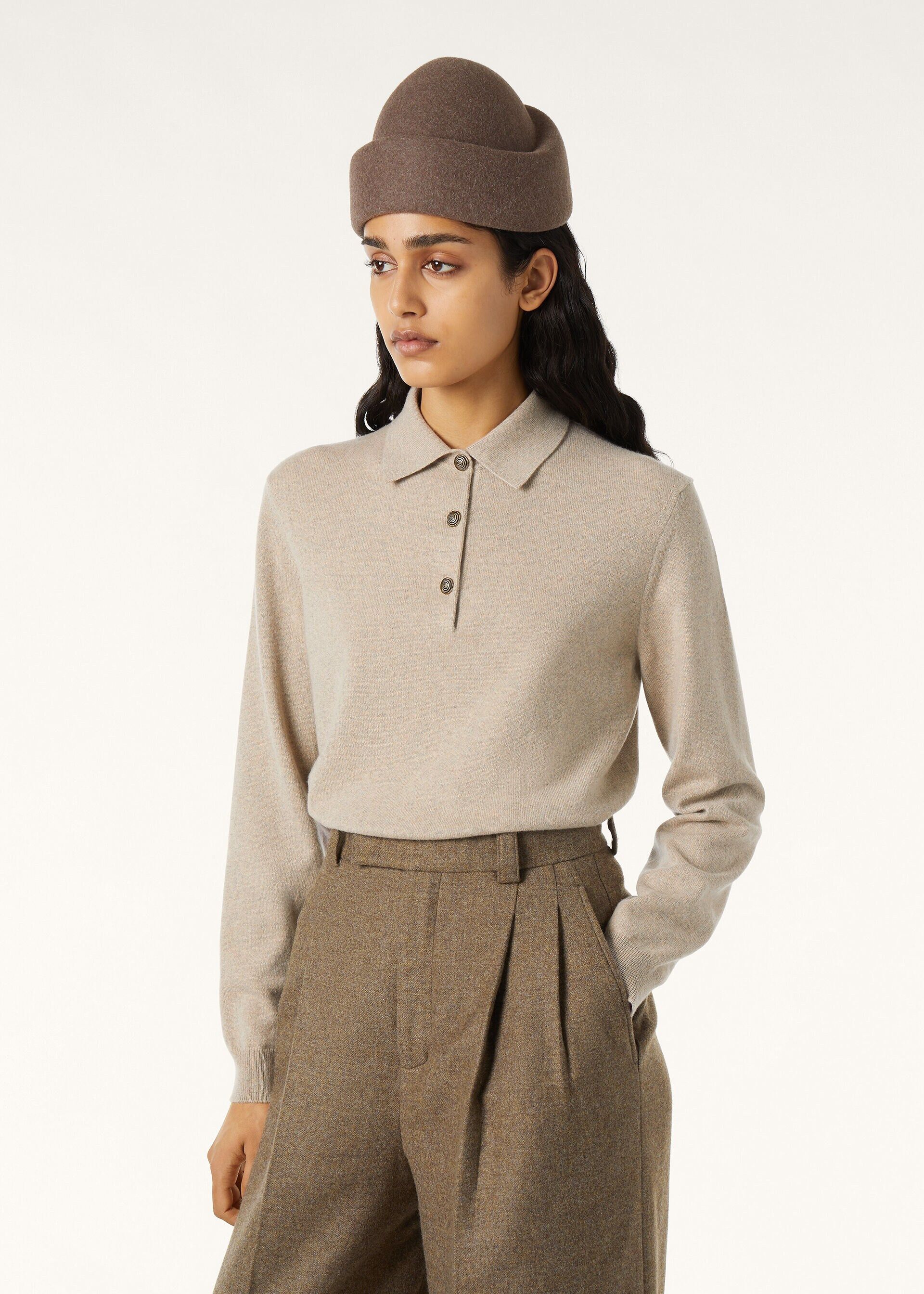 Loro Piana os11x0326 FAQ8643 Classic Polo Shirt in Silver Birch Size L / US 10 / IT 46 - 4 Thumbnail