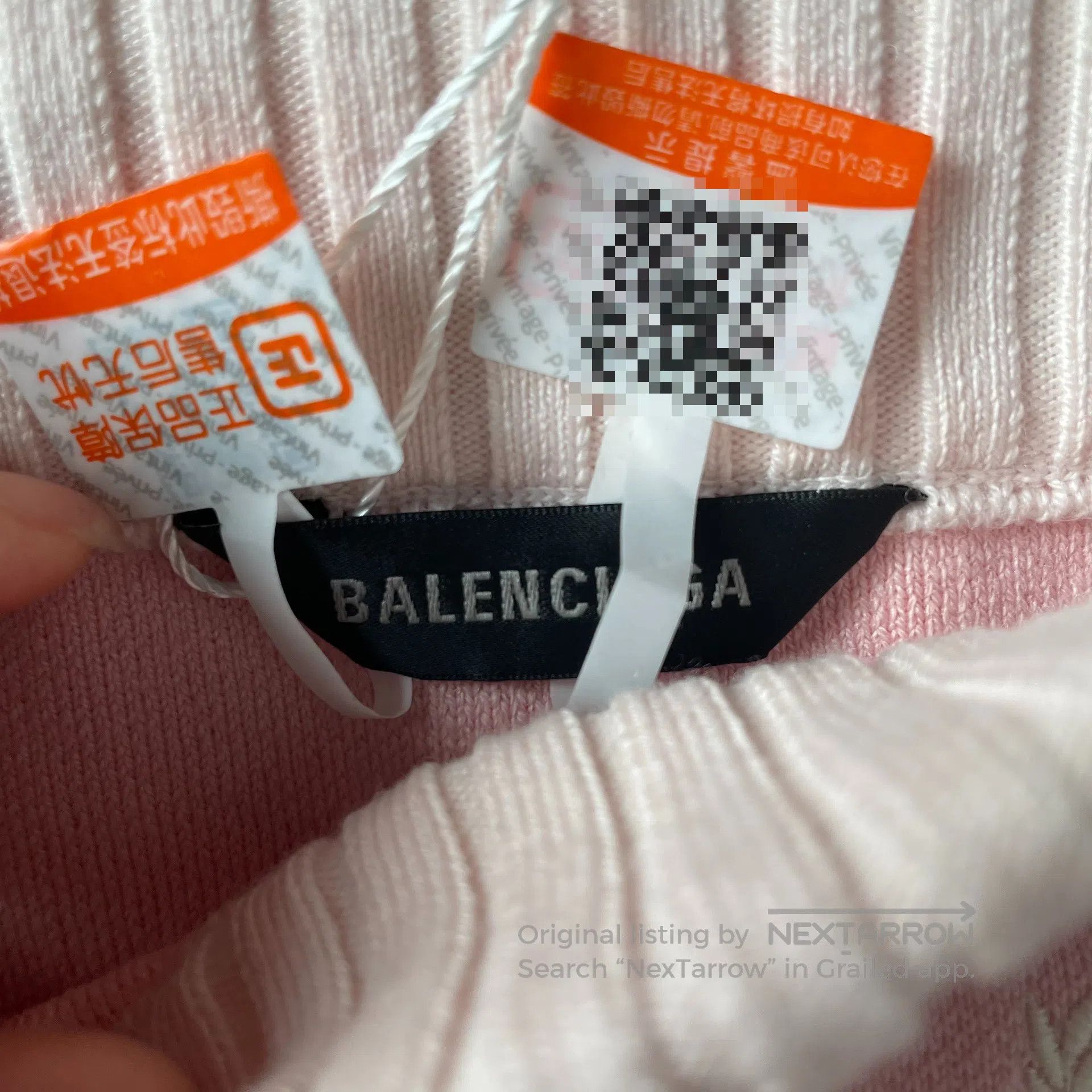 Balenciaga Balenciaga size S Pink logo knitted short skirt dress size Size 25" / US 0 / IT 36 - 3 Thumbnail