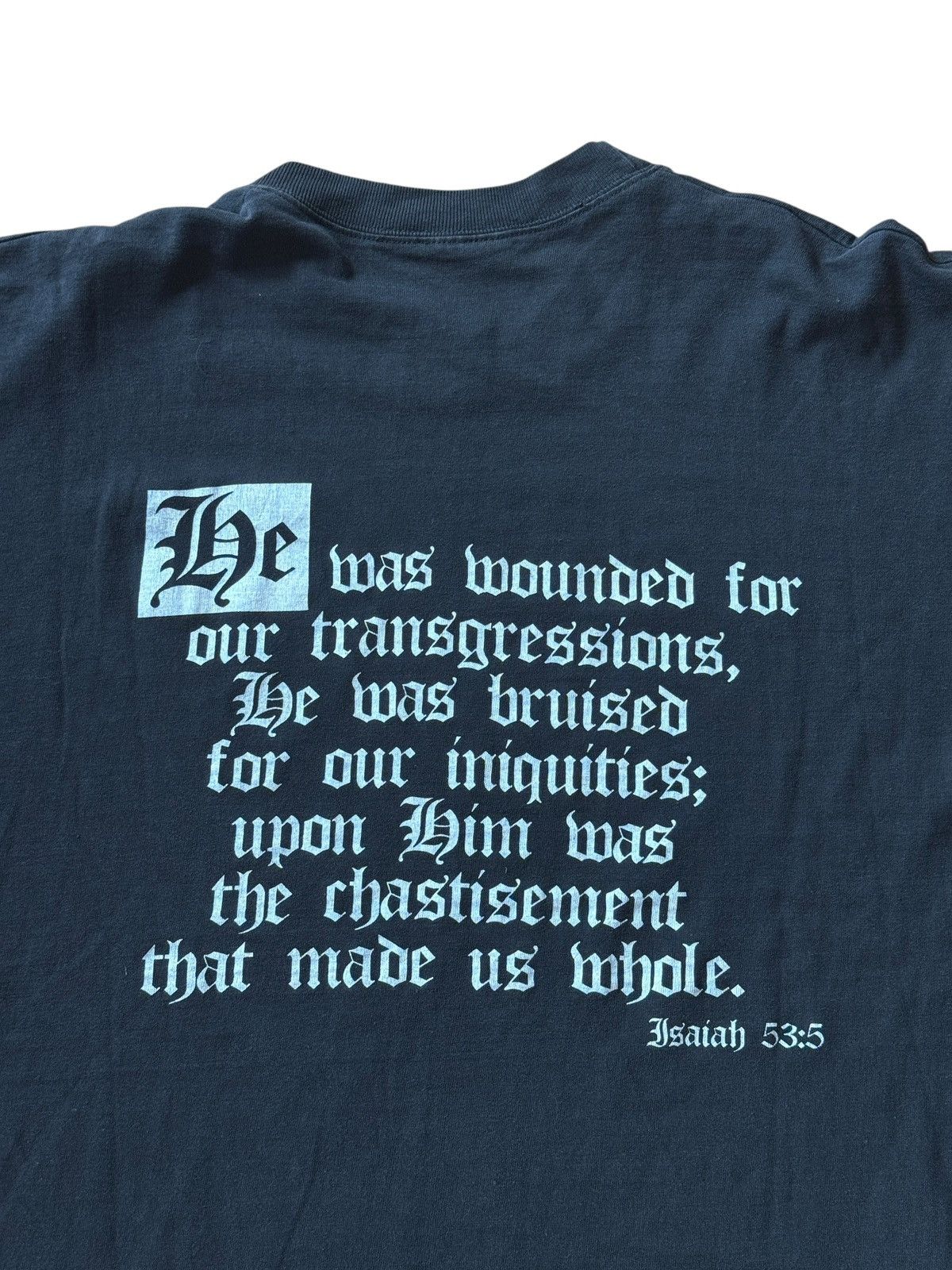 Vintage *RARE* 90s VINTAGE GUSTAVE DORE ART TEE GOD JESUS BIBLE TEE Size US XL / EU 56 / 4 - 16 Thumbnail