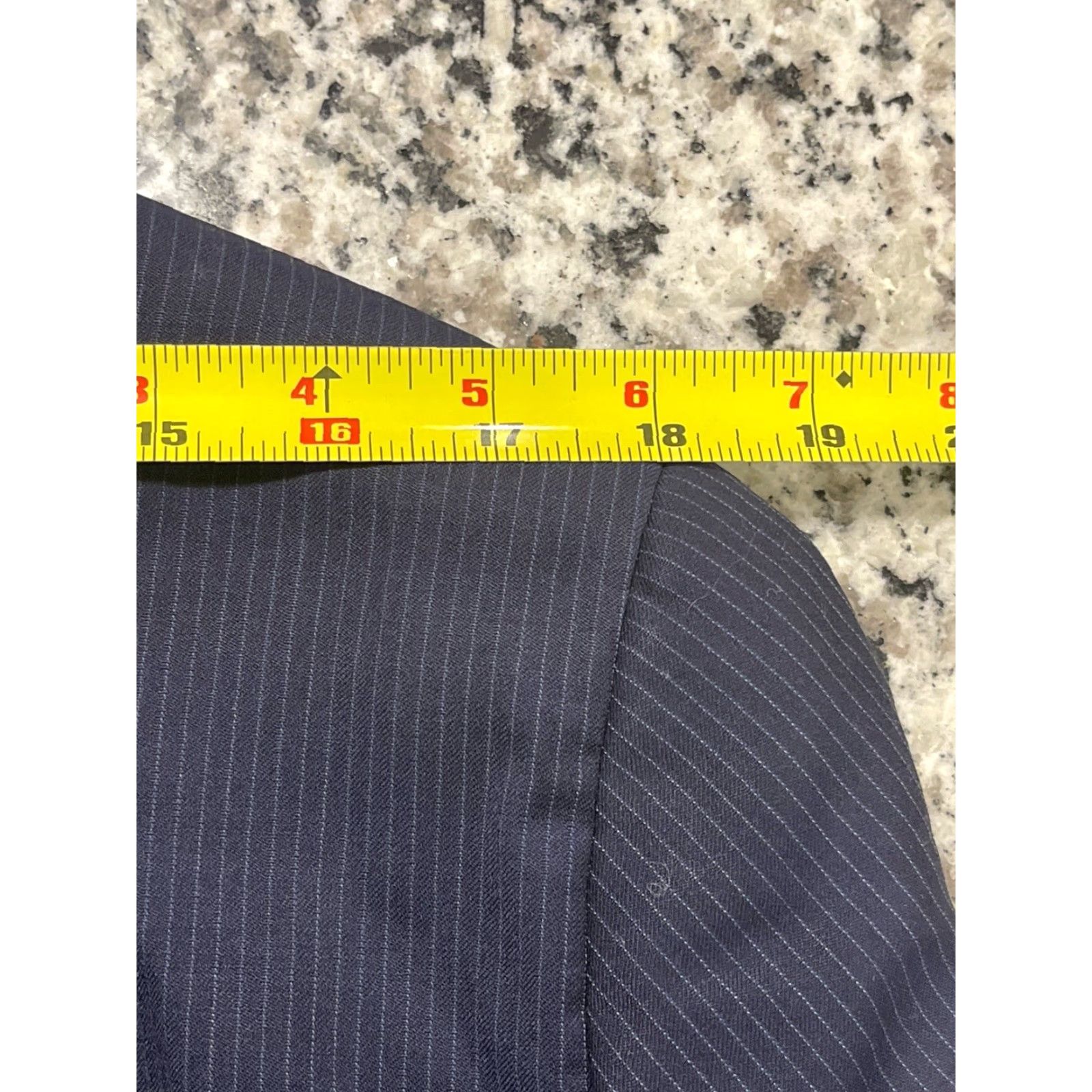 VINTAGE Todd Snyder Suit Jacket Men Regular Fits Wool Blue Pinstripes 40R