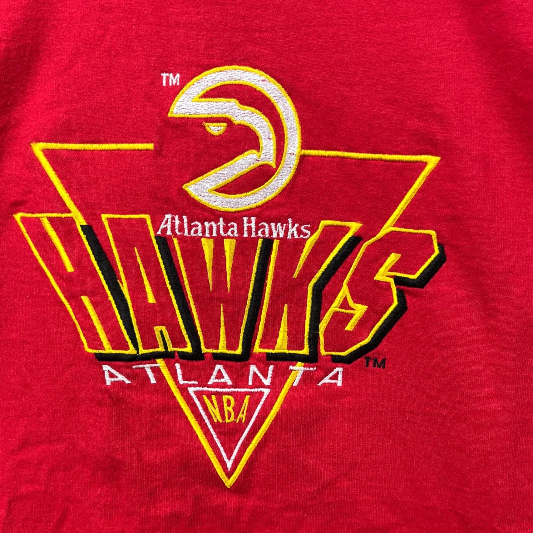 NBA VINTAGE NBA Atlanta Hawks Logo 7 T-Shirt XL Red SINGLE STITCH Men’s Shirt Size US XL / EU 56 / 4 - 3 Thumbnail