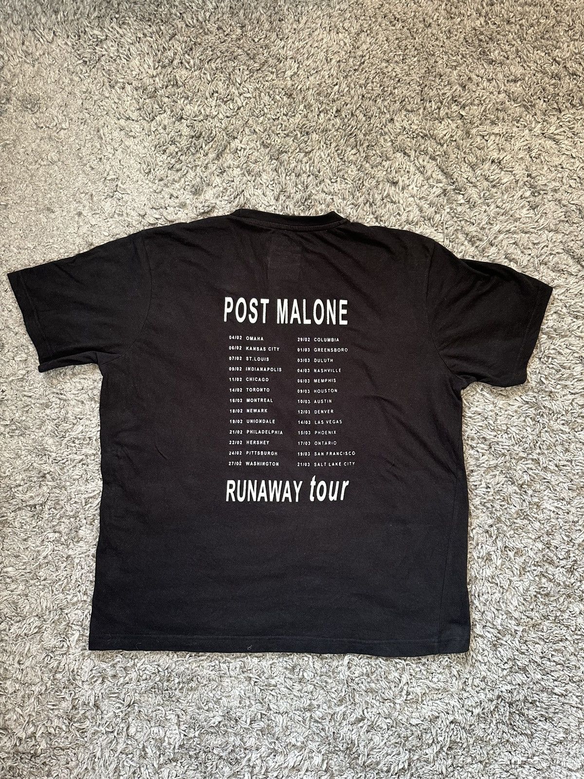 Other Post Malone Runaway Tour tee Size US L / EU 52-54 / 3 - 2 Thumbnail