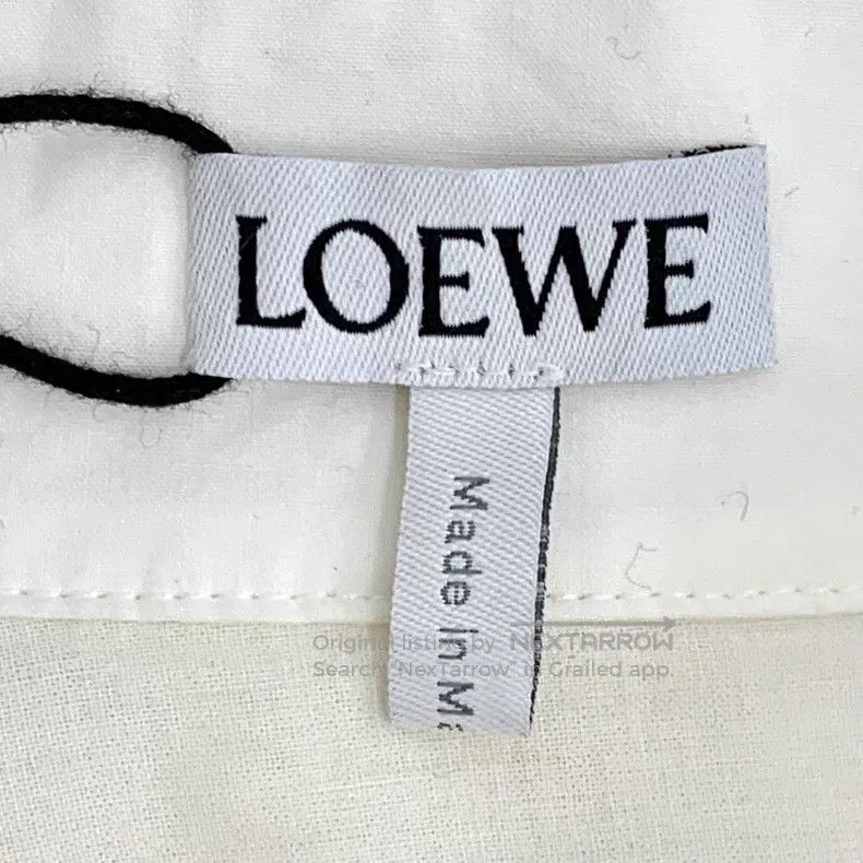 Loewe Loewe Color-blocked logo embroidered cotton long-sleeve sh Size XS / US 0-2 / IT 36-38 - 5 Thumbnail