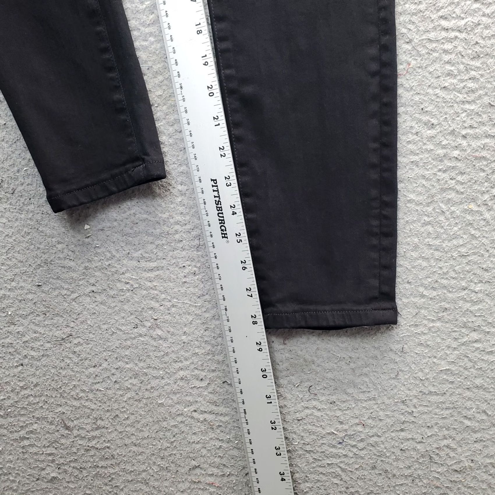 Frame FRAME Le Skinny de Jeanne Crop Jeans Womens 28 Black Denim Stretch Streetwear Size 28" / US 6 / IT 42 - 4 Thumbnail