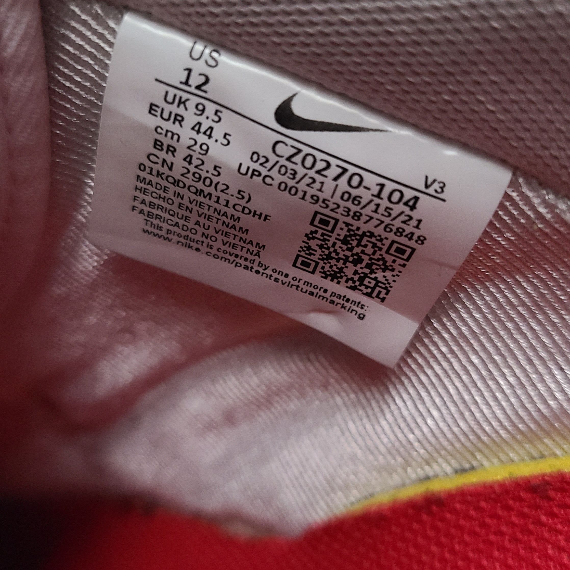 Nike Air Force 1 Essential Low 'White Gym Red' - Size: 12 Size US 12 / IT 42 - 9 Thumbnail