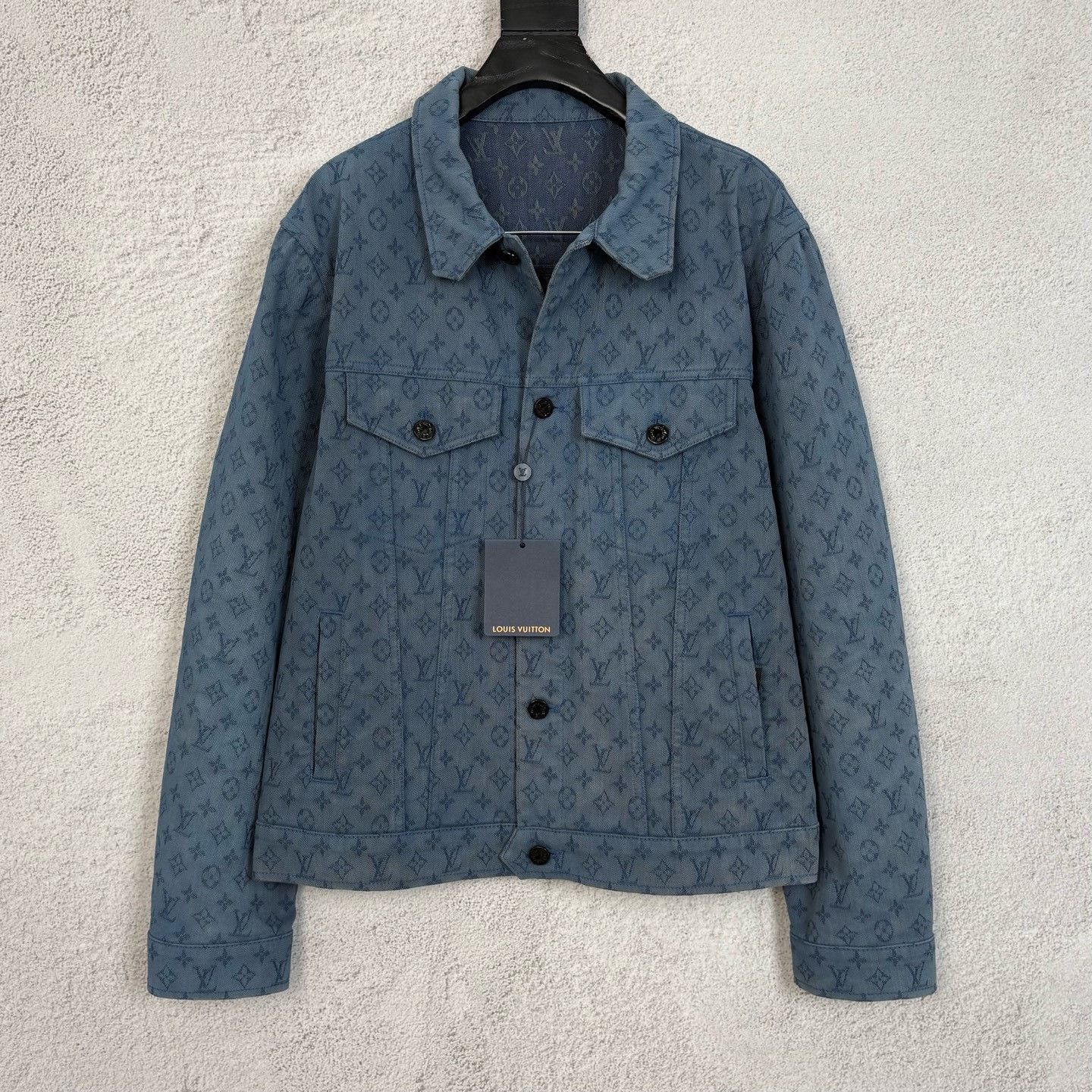 Louis Vuitton Louis Vuitton Blue Monogram Denim Jacket Size US XL / EU 56 / 4 - 1 Thumbnail