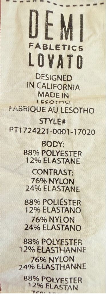 Fabletics FABLETICS + DEMI LOVATO LEGGING 26” BLACK ZIP FRONT SIZE XS Size 26" / US 2 / IT 38 - 4 Thumbnail