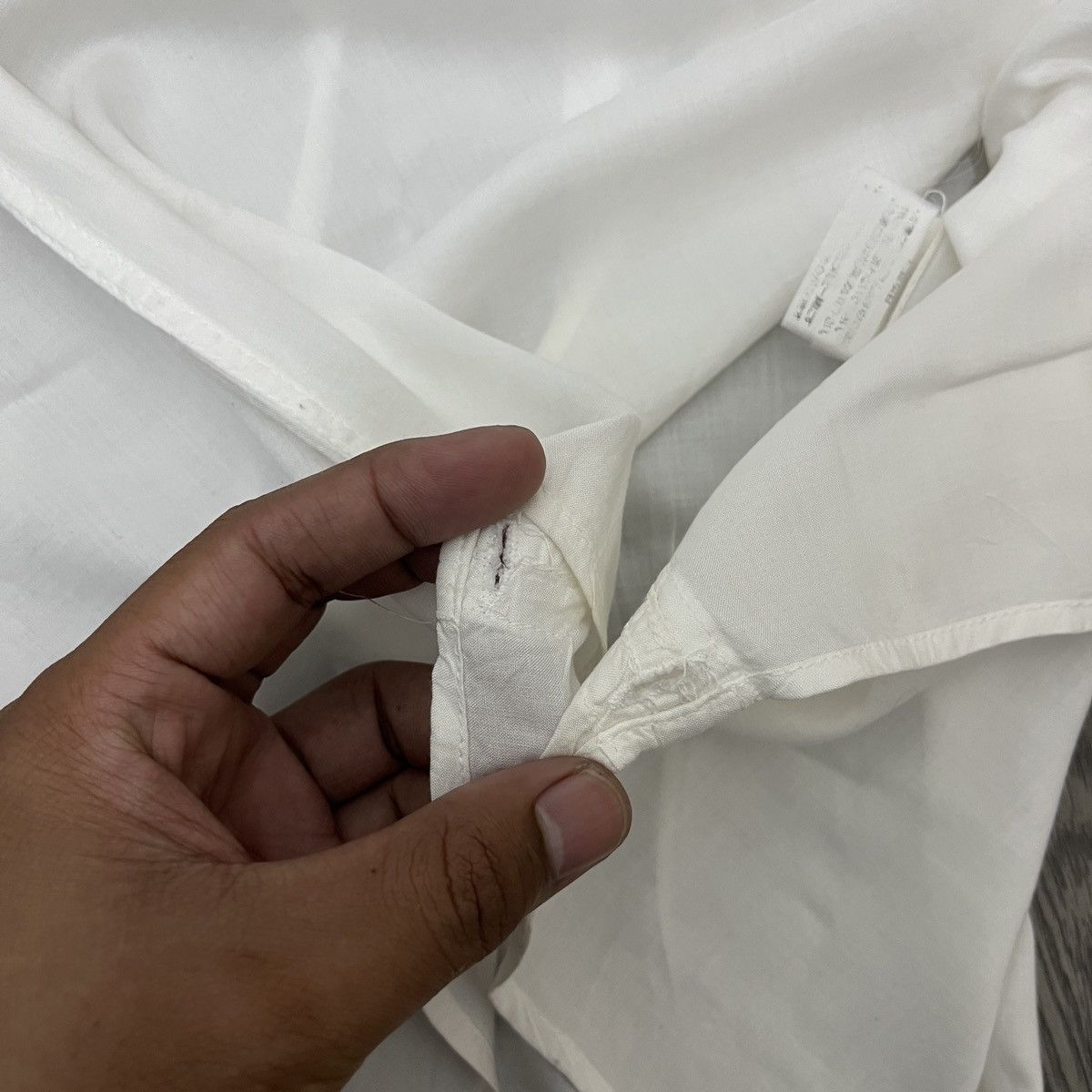 GOA G.O.A - Mesh White Shirt Button Up Ifsix Lgb Style Size US XL / EU 56 / 4 - 9 Thumbnail