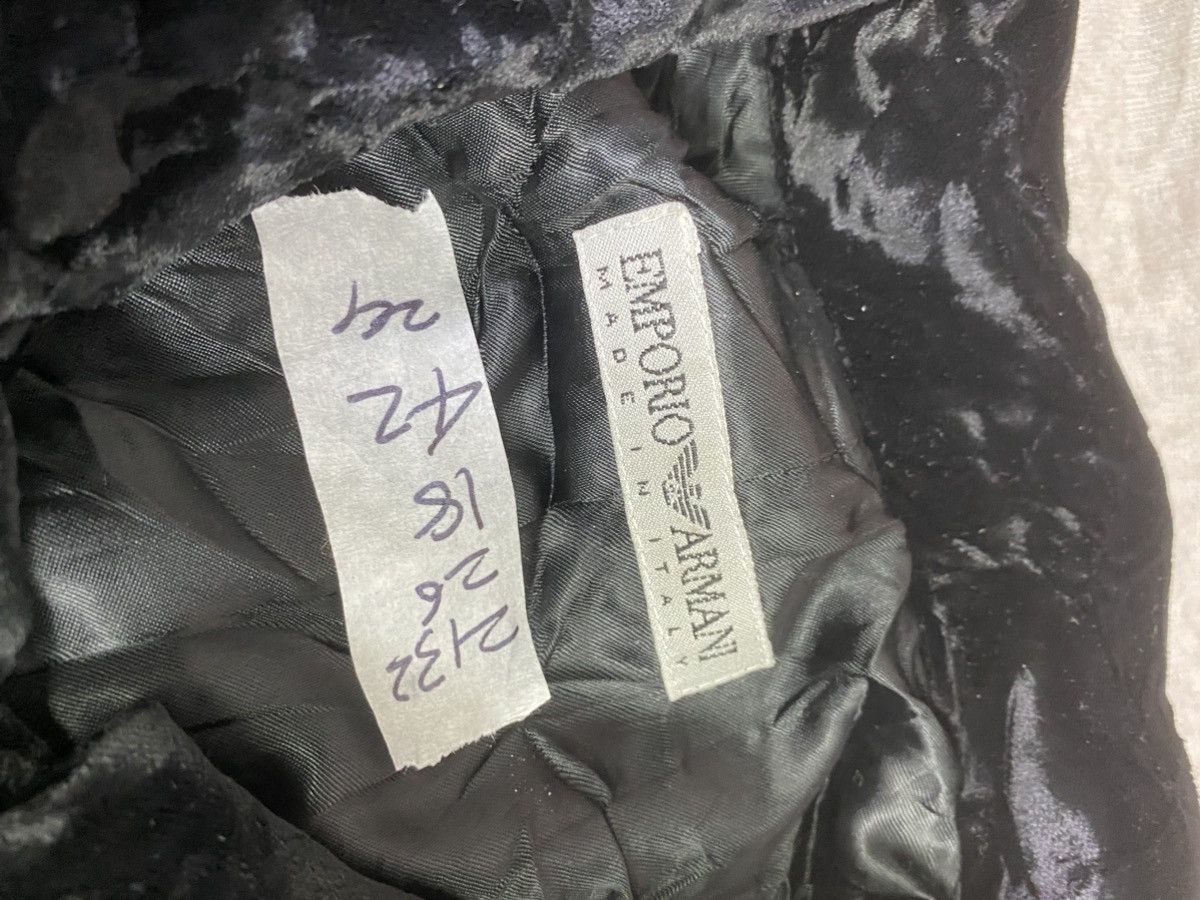 Emporio Armani Emporio armani velvet made in Italy long jacket size Size S / US 4 / IT 40 - 7 Thumbnail