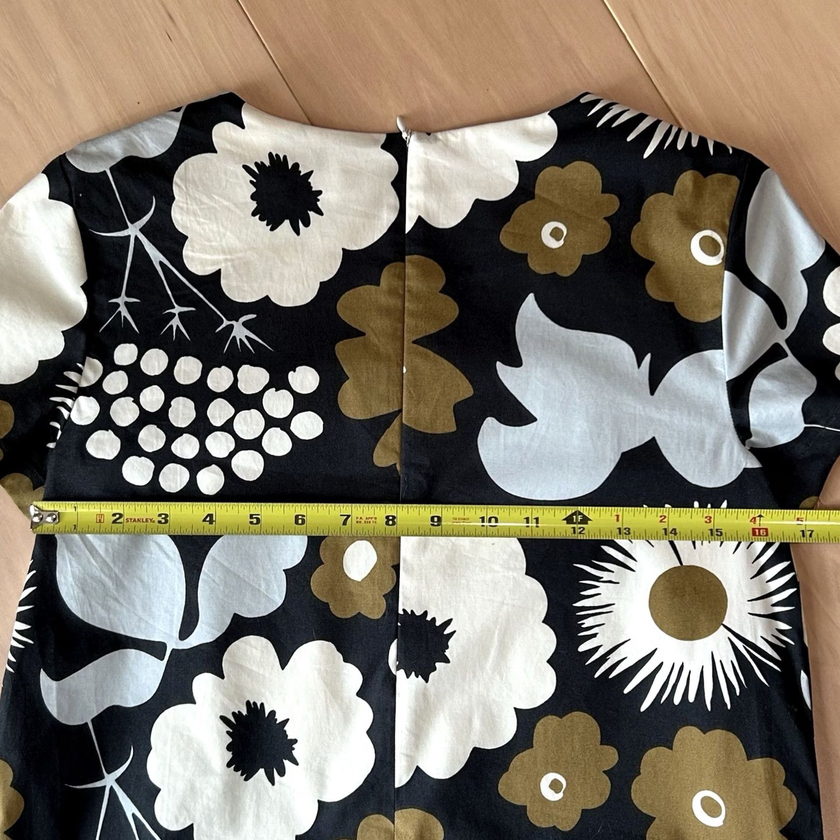 Marimekko VINTAGE Marimekko Floral One Piece Dress Short Sleeve Knee Length Women’s 32 Size 24" / US 00 / IT 34 - 6 Thumbnail