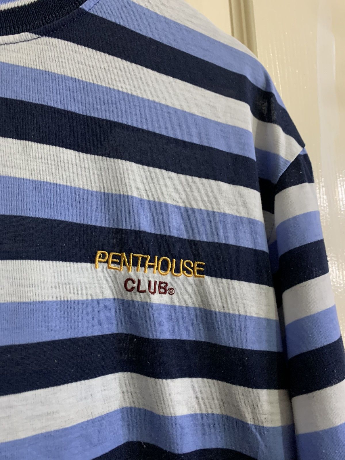 Vintage 90s Penthouse Stripe Skate Shirt