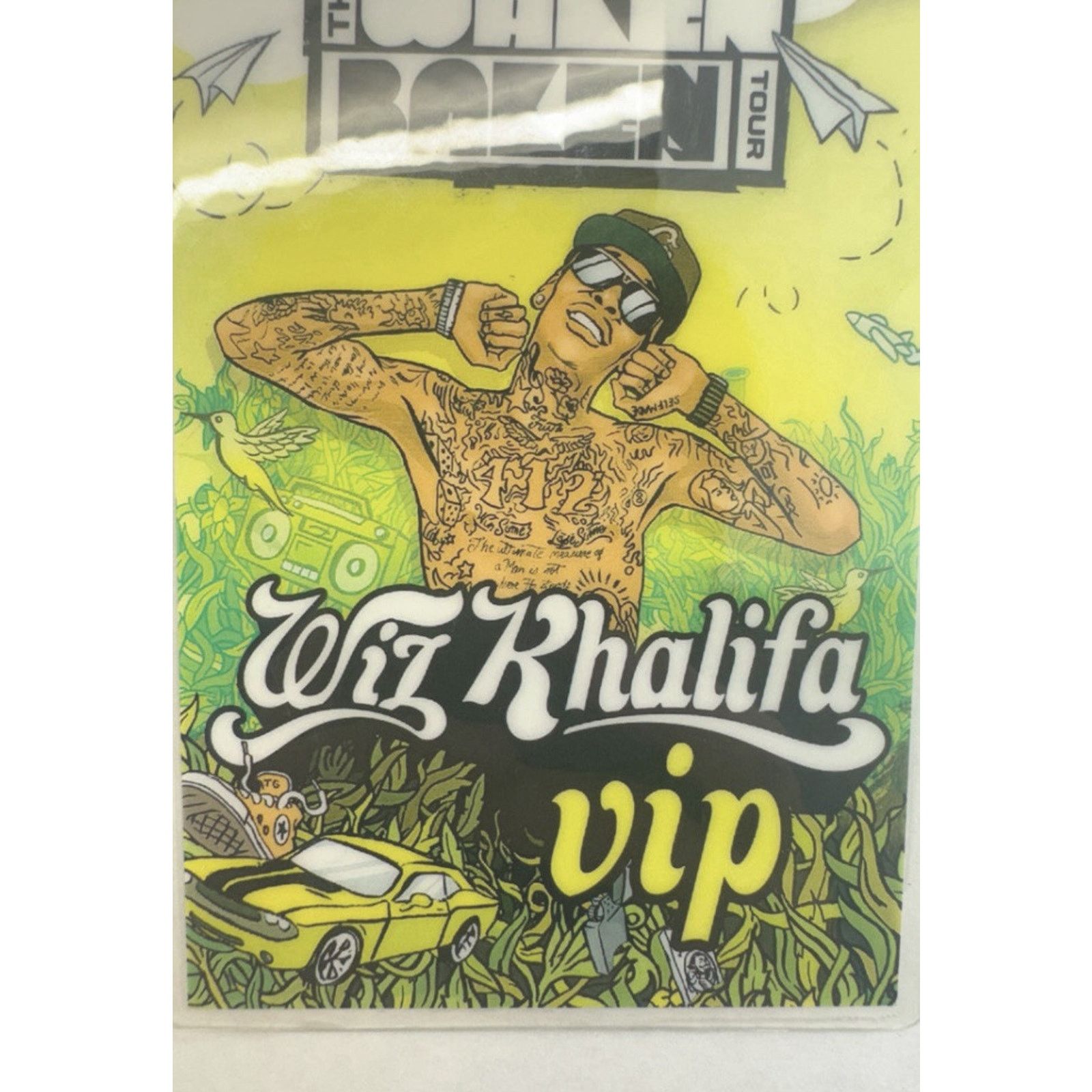 & Other Stories Wiz Khalifa VIP Pass Waken Baken Signed wiz khalifa 412 Back Size ONE SIZE - 2 Thumbnail