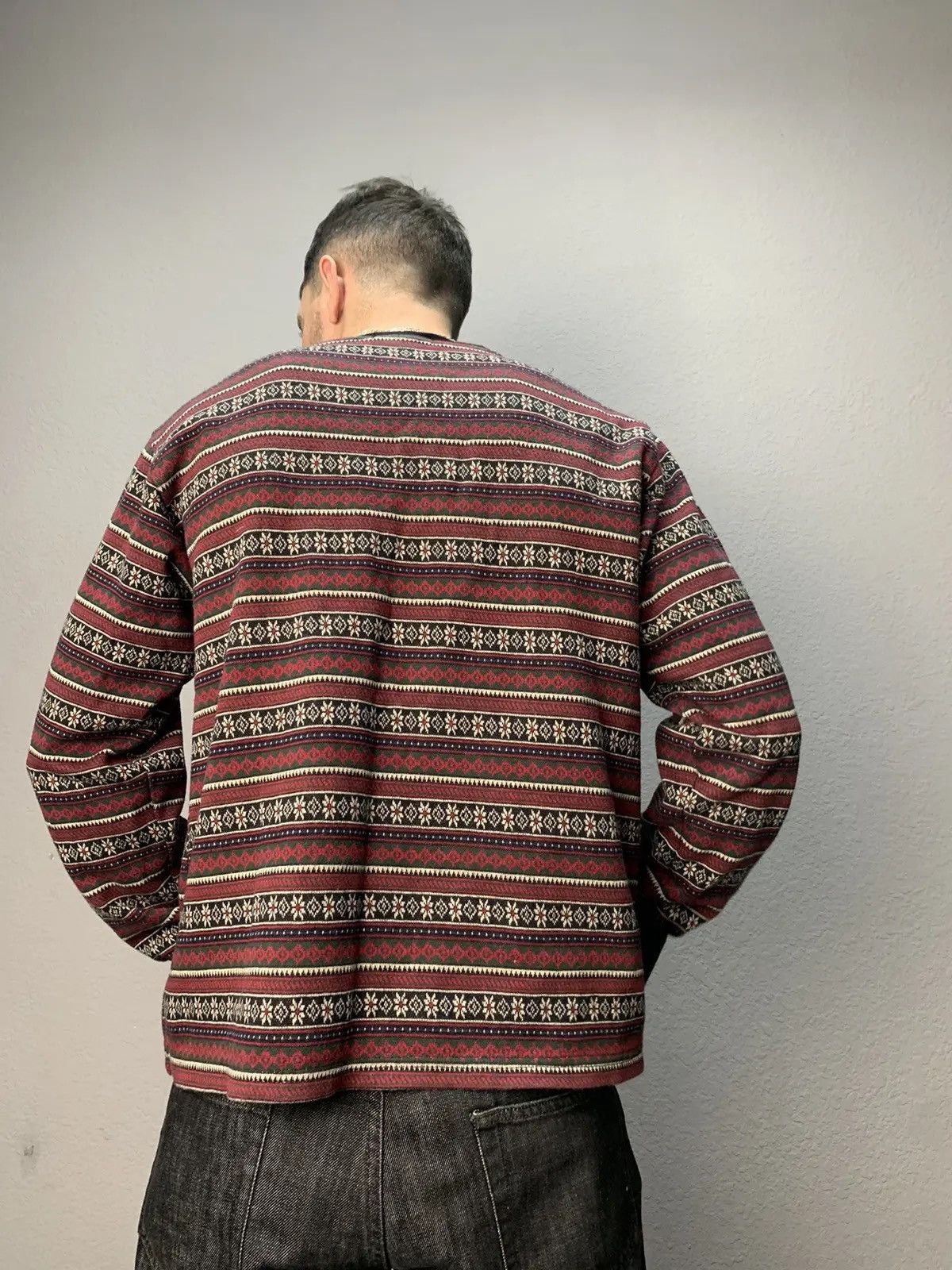 Polo Ralph Lauren × RRL Ralph Lauren × Vintage Vintage Y2K Polo Ralph Lauren Wool Sweater nova check Size US M / EU 48-50 / 2 - 9 Thumbnail