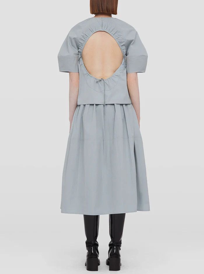 Jil Sander o1y1025 Short Sleeves Blouse in Sage Green Size S / US 4 / IT 40 - 5 Thumbnail