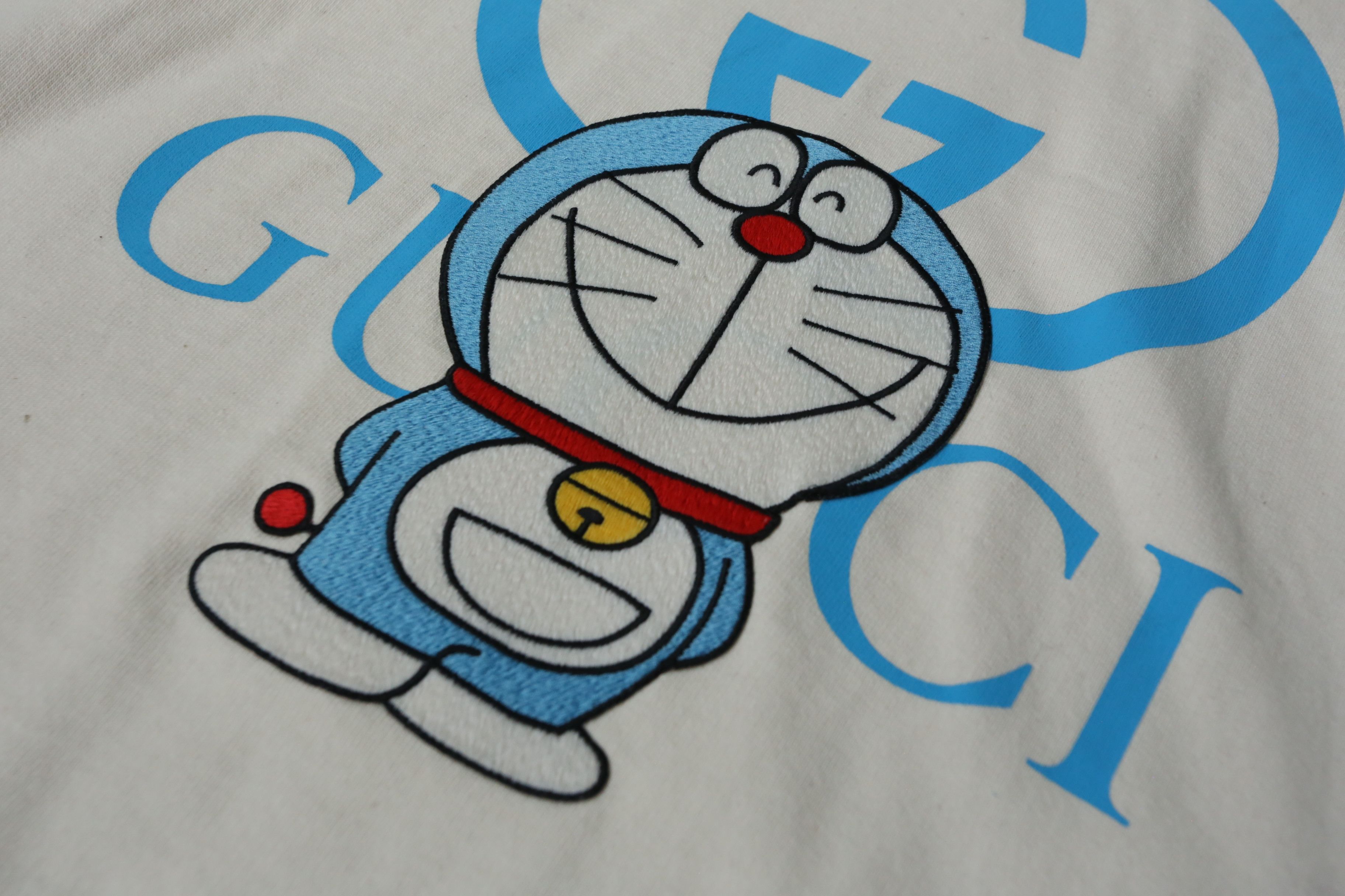 Gucci Gucci - Doraemon - S/S 21 - Embroidered Pullover Hoodie Size US L / EU 52-54 / 3 - 3 Thumbnail