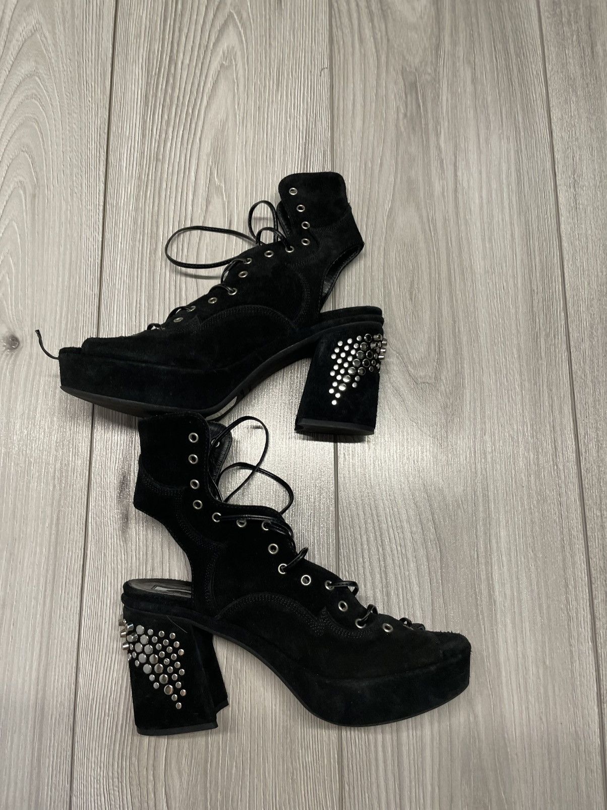 Alexander McQueen MCQ by Aleksander McQueen heels Boots mainline avant garde Size US 7 / IT 37 - 7 Thumbnail