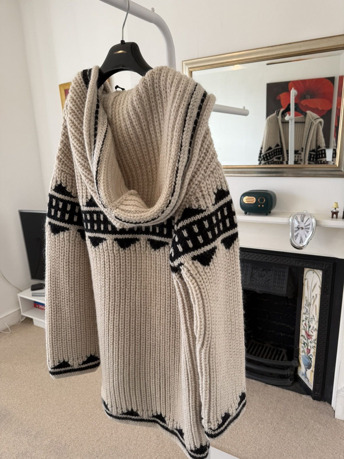 Saint Laurent Paris FW21 Saint Laurent Baja Hooded Cardigan Jacquard Size US M / EU 48-50 / 2 - 7 Thumbnail