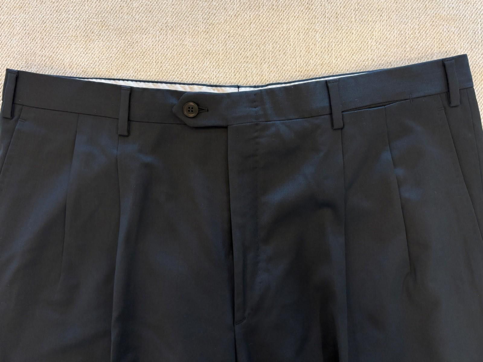 Brioni Brioni Cannes Trousers 38R Navy Blue 100% Superfine Wool Size US 38 / EU 54 - 9 Thumbnail