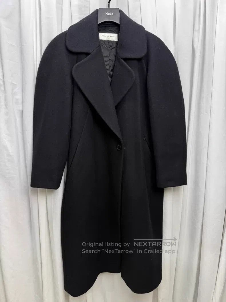 Dries Van Noten DRIES VAN NOTEN Round Shoulder Heavyweight Wool Overcoat Size US M / EU 48-50 / 2 - 1 Thumbnail
